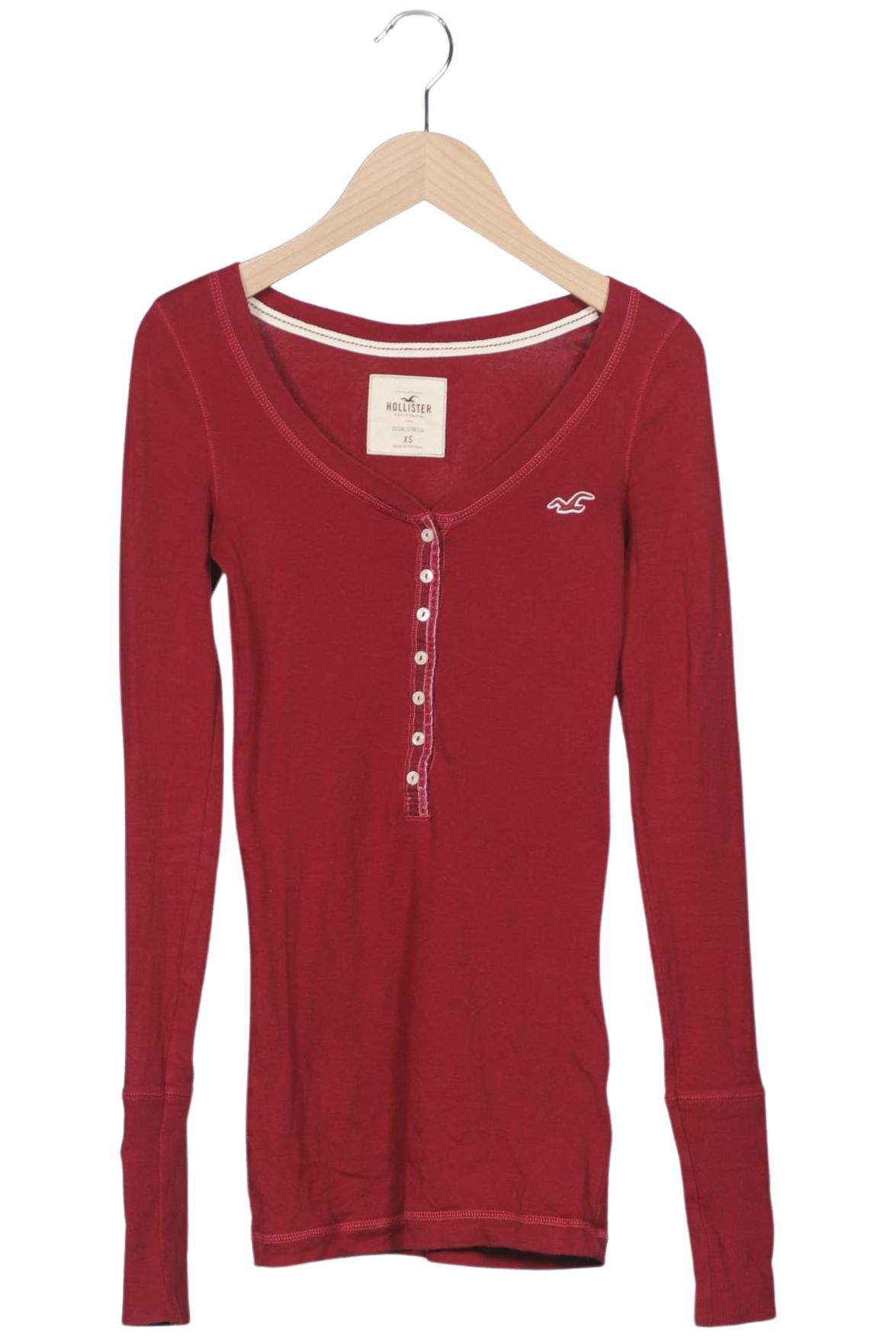

Hollister Damen Langarmshirt, rot, Gr. 34