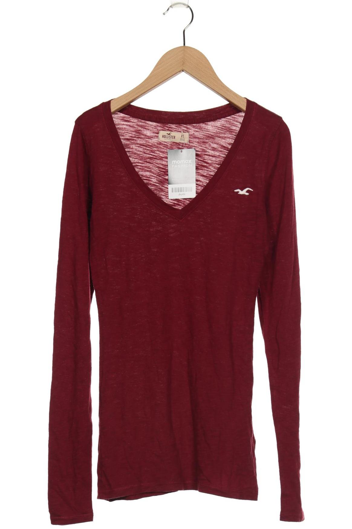 

Hollister Damen Langarmshirt, bordeaux, Gr. 34