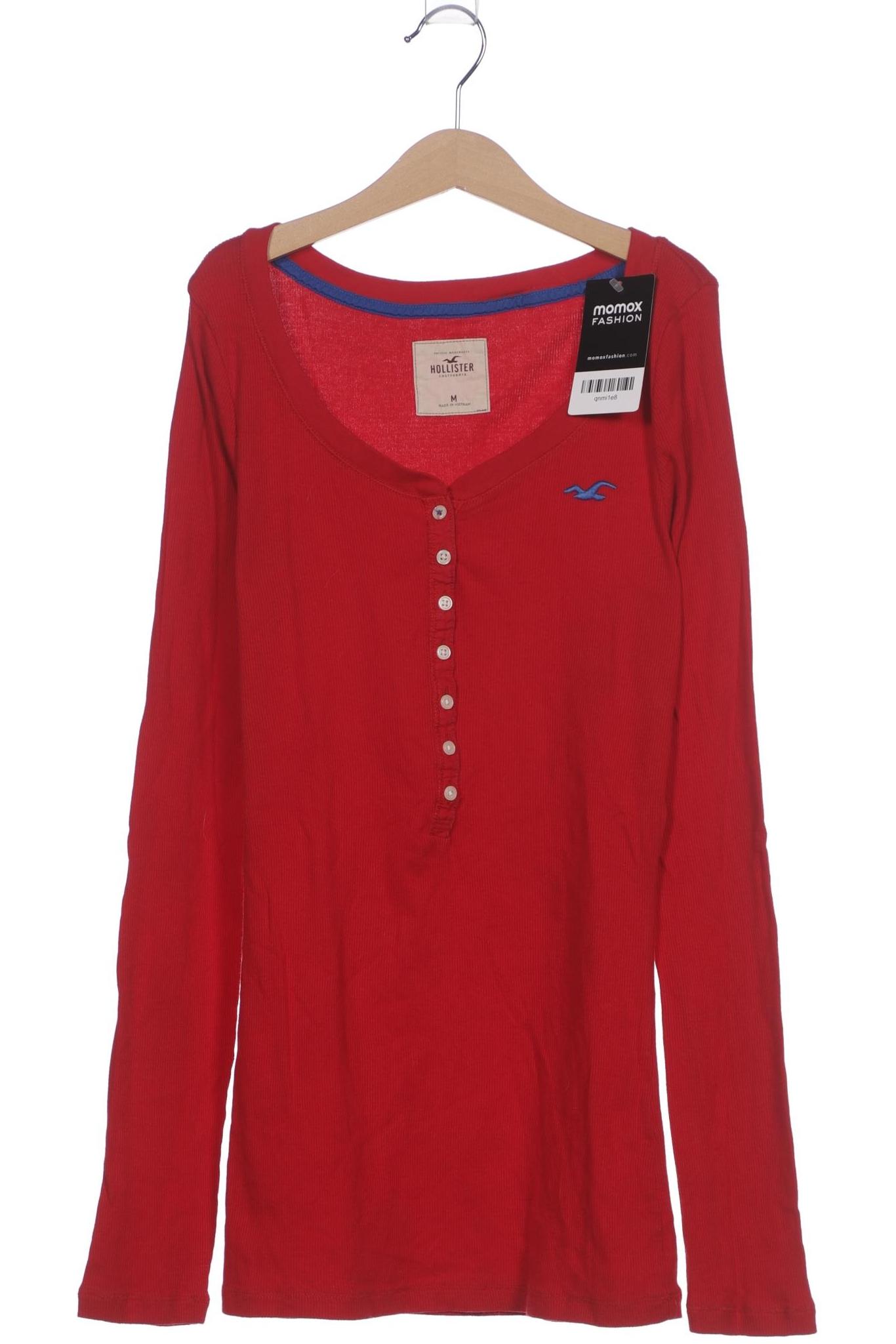 

Hollister Damen Langarmshirt, rot, Gr. 38