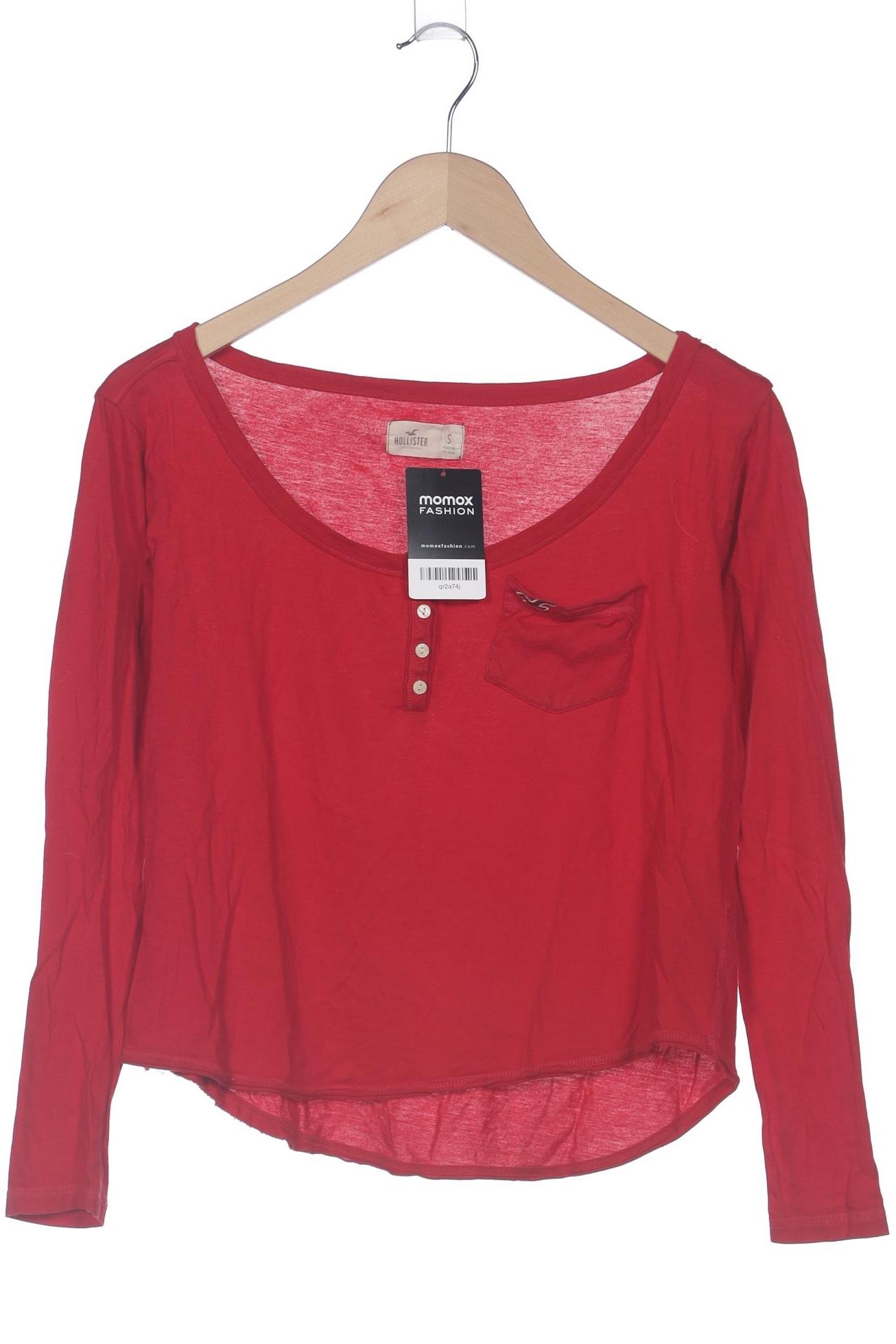 

Hollister Damen Langarmshirt, rot, Gr. 36