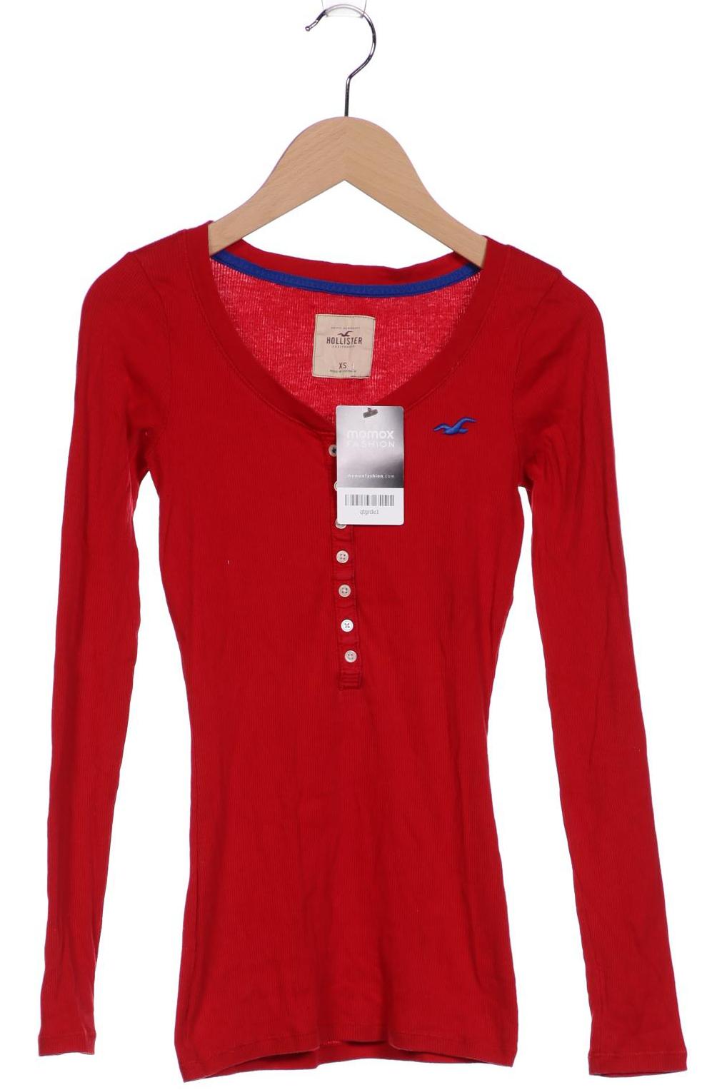 

Hollister Damen Langarmshirt, rot
