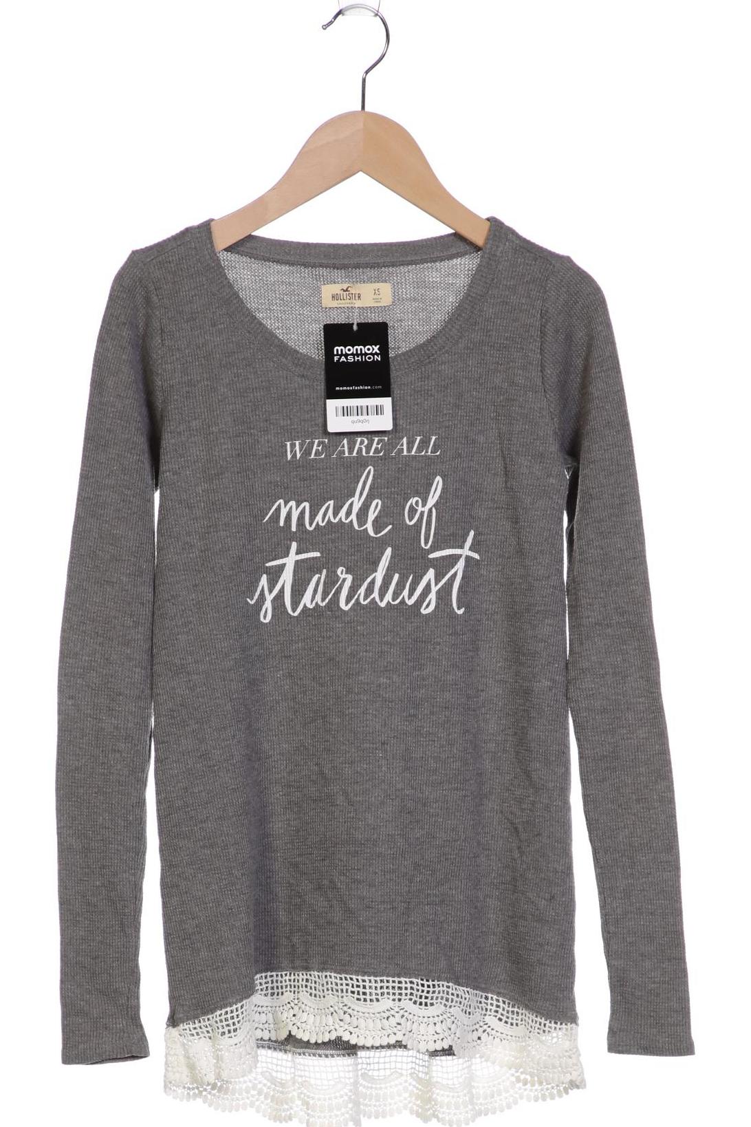 

Hollister Damen Langarmshirt, grau