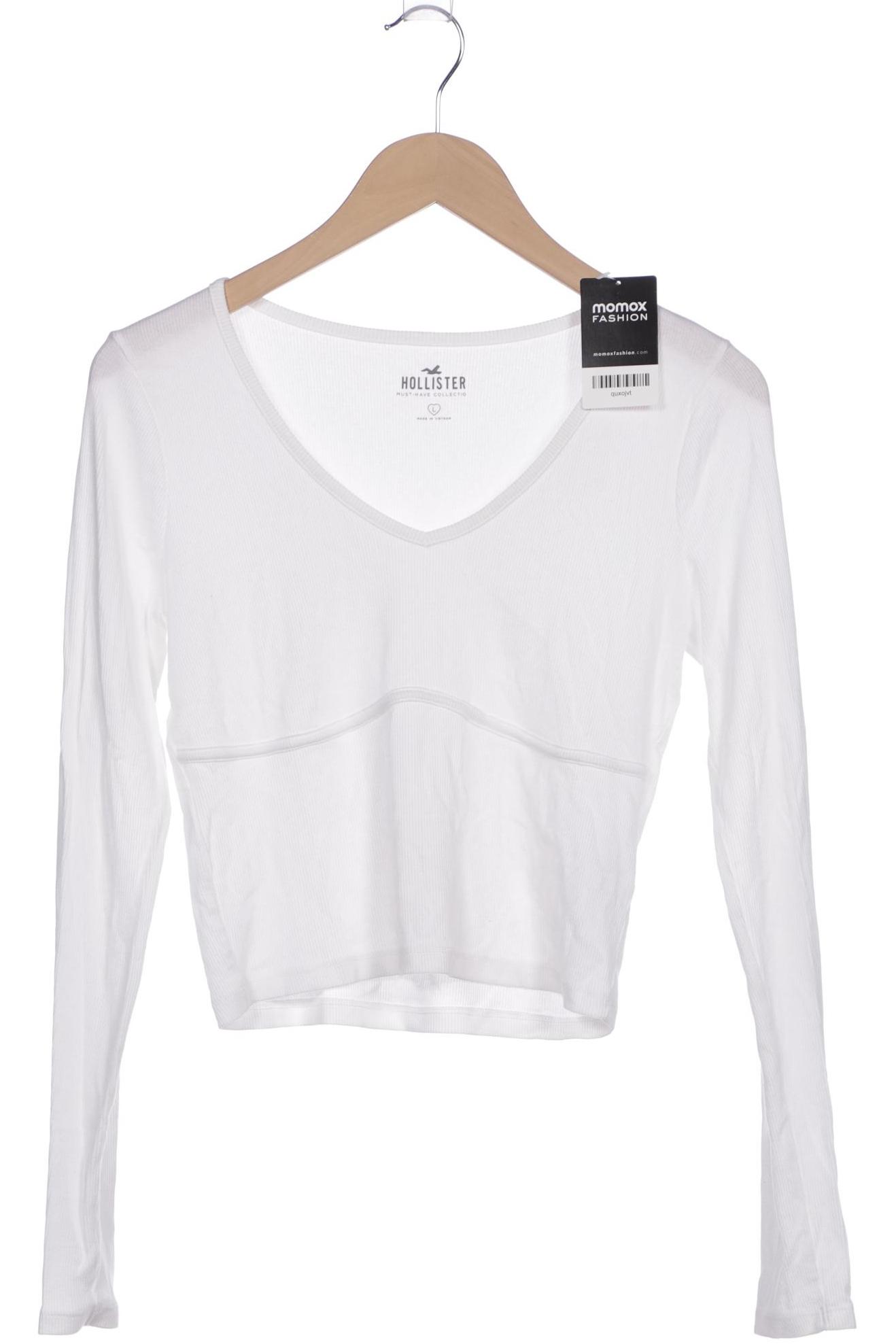 

Hollister Damen Langarmshirt, weiß, Gr. 42