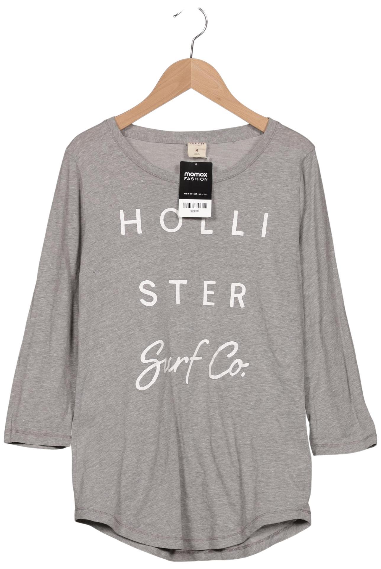 

Hollister Damen Langarmshirt, grau, Gr. 38