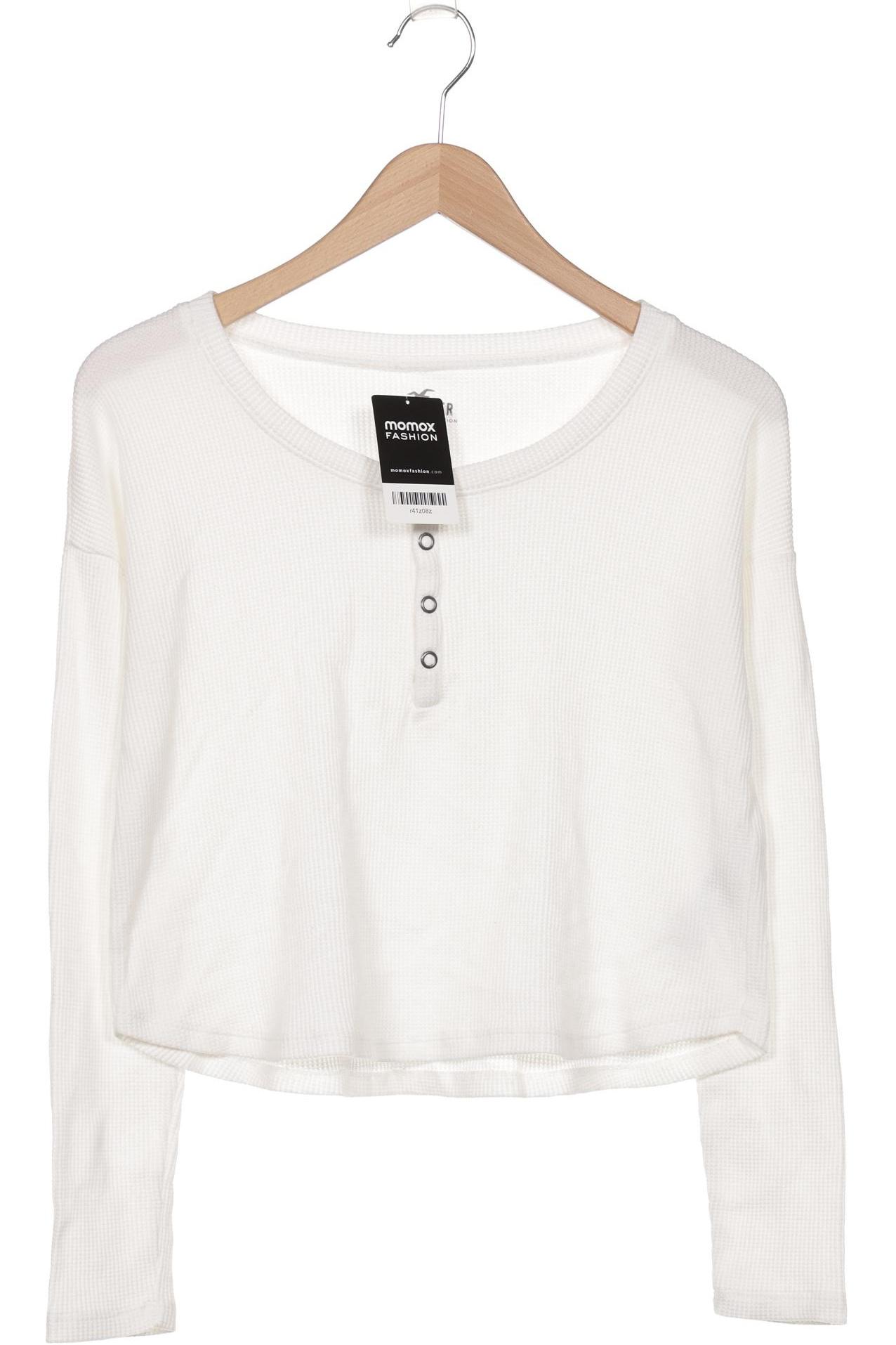 

Hollister Damen Langarmshirt, weiß, Gr. 34