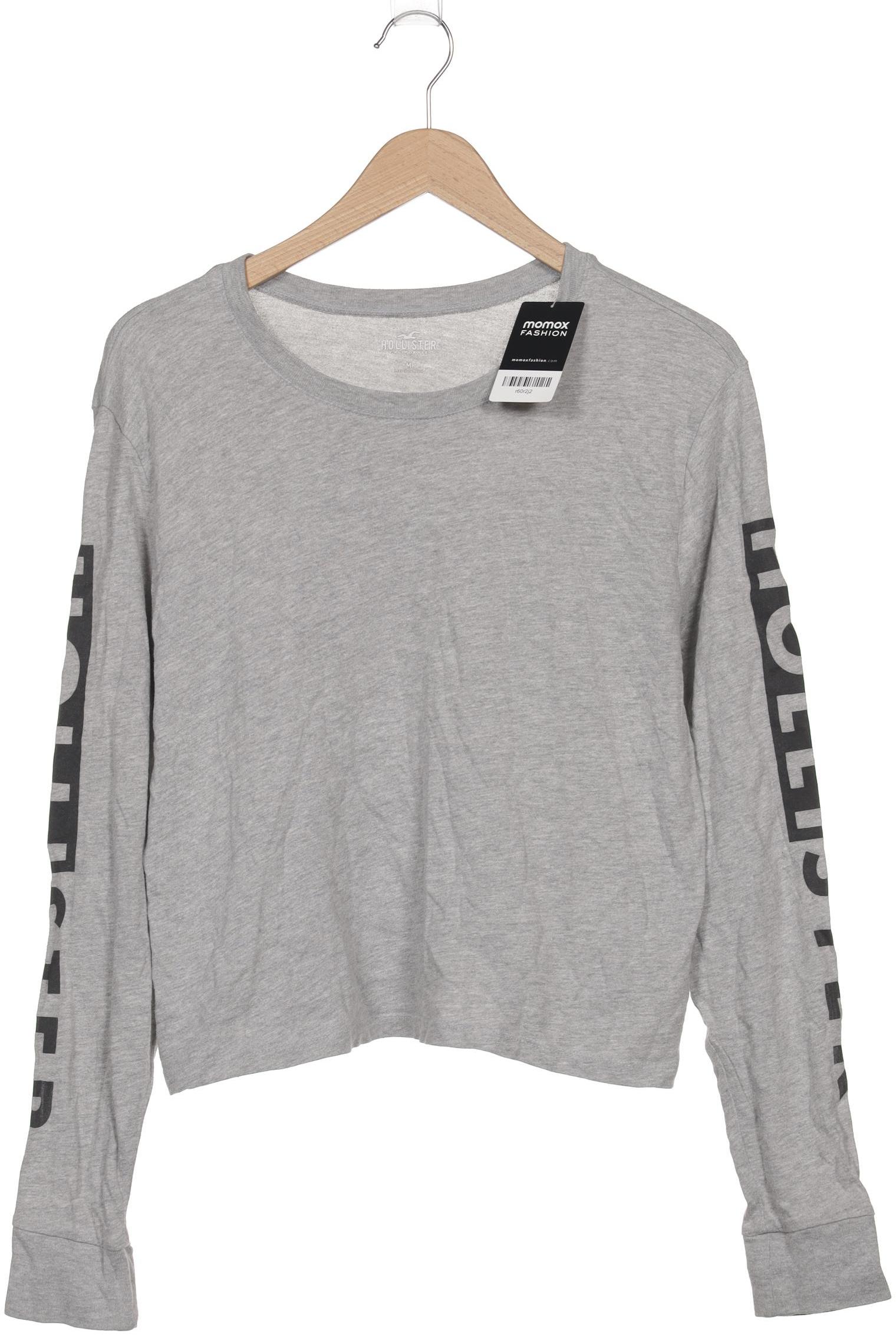 

Hollister Damen Langarmshirt, grau, Gr. 38