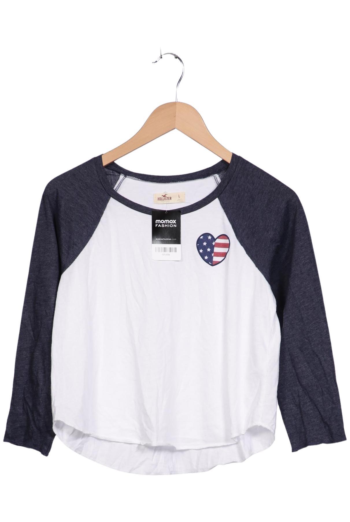 

Hollister Damen Langarmshirt, weiß, Gr. 42