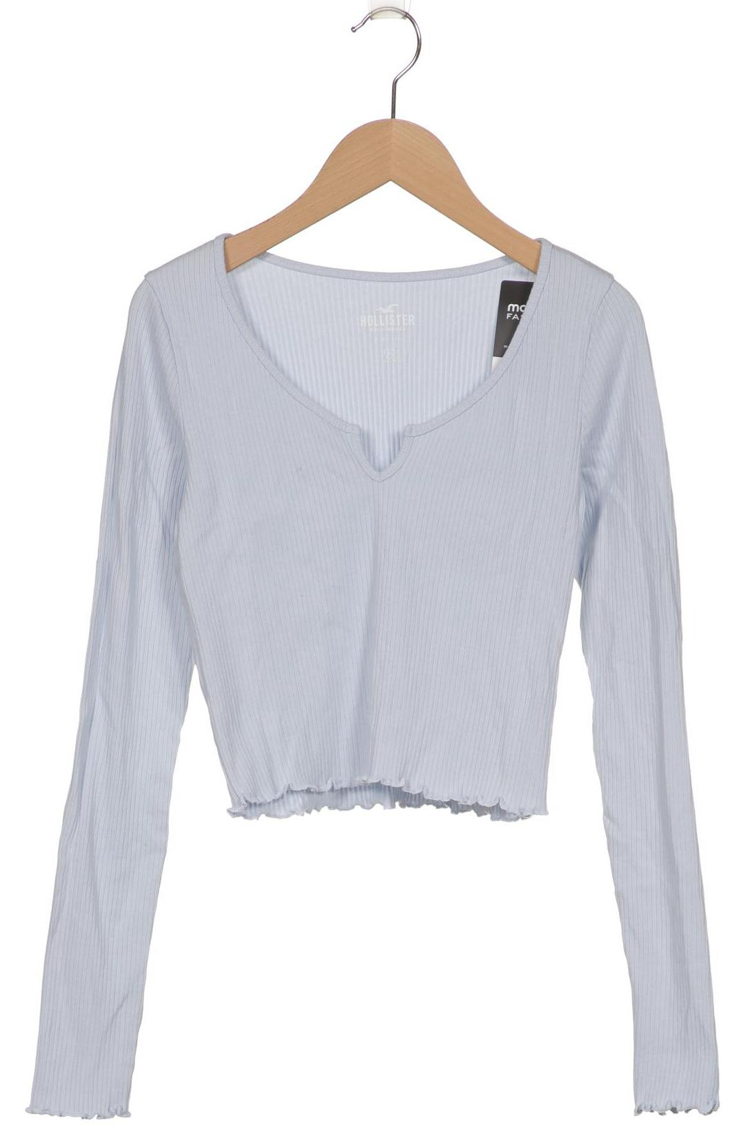 

Hollister Damen Langarmshirt, hellblau, Gr. 38