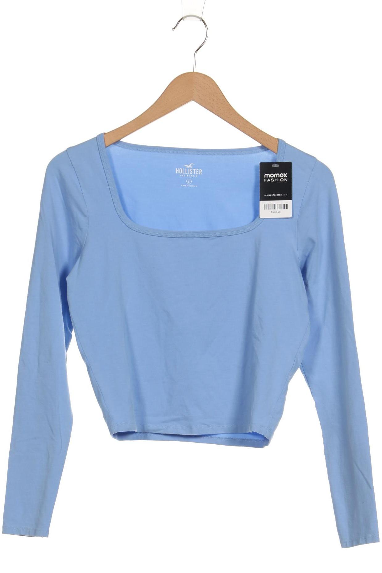 

Hollister Damen Langarmshirt, hellblau, Gr. 42