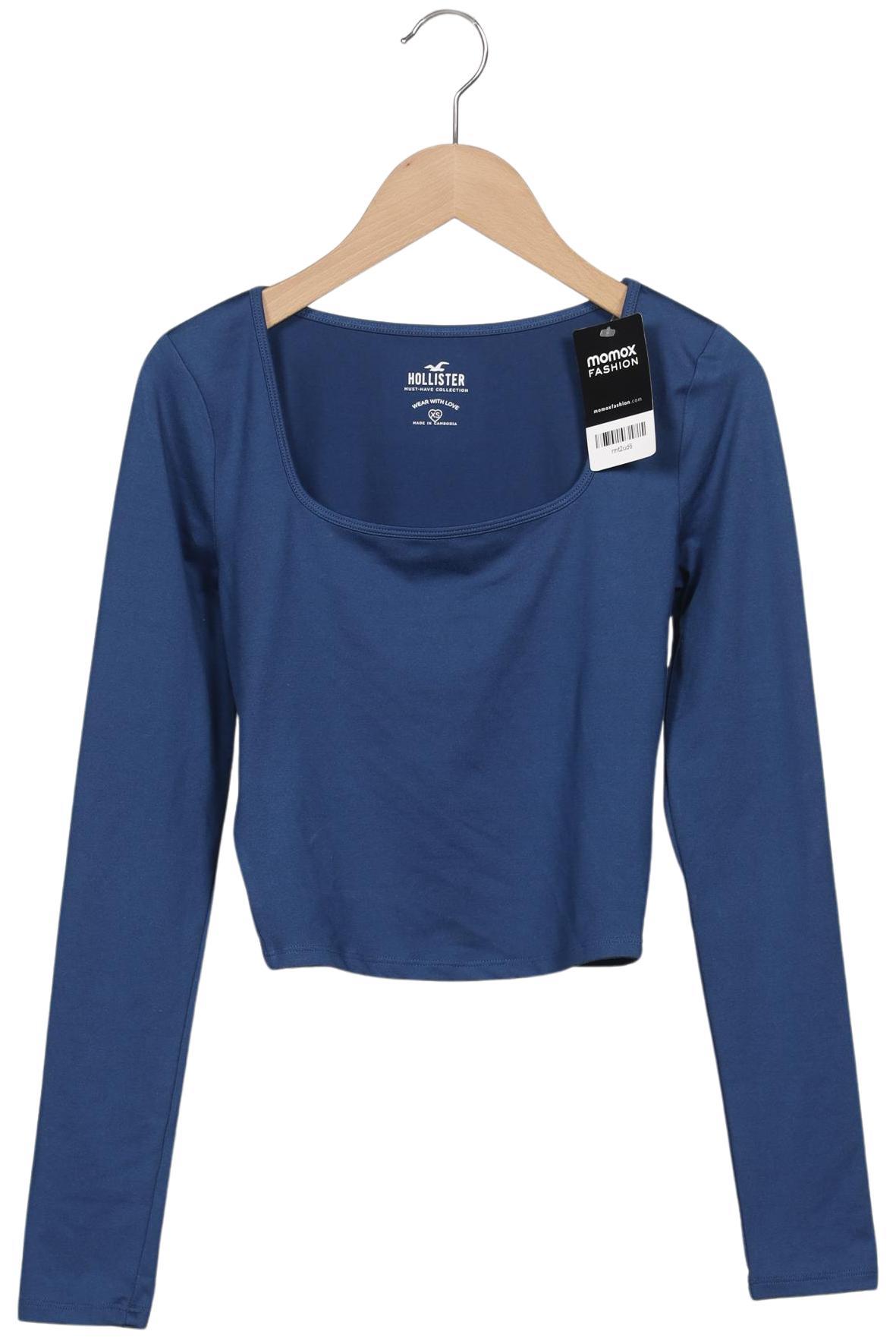 

Hollister Damen Langarmshirt, marineblau, Gr. 34