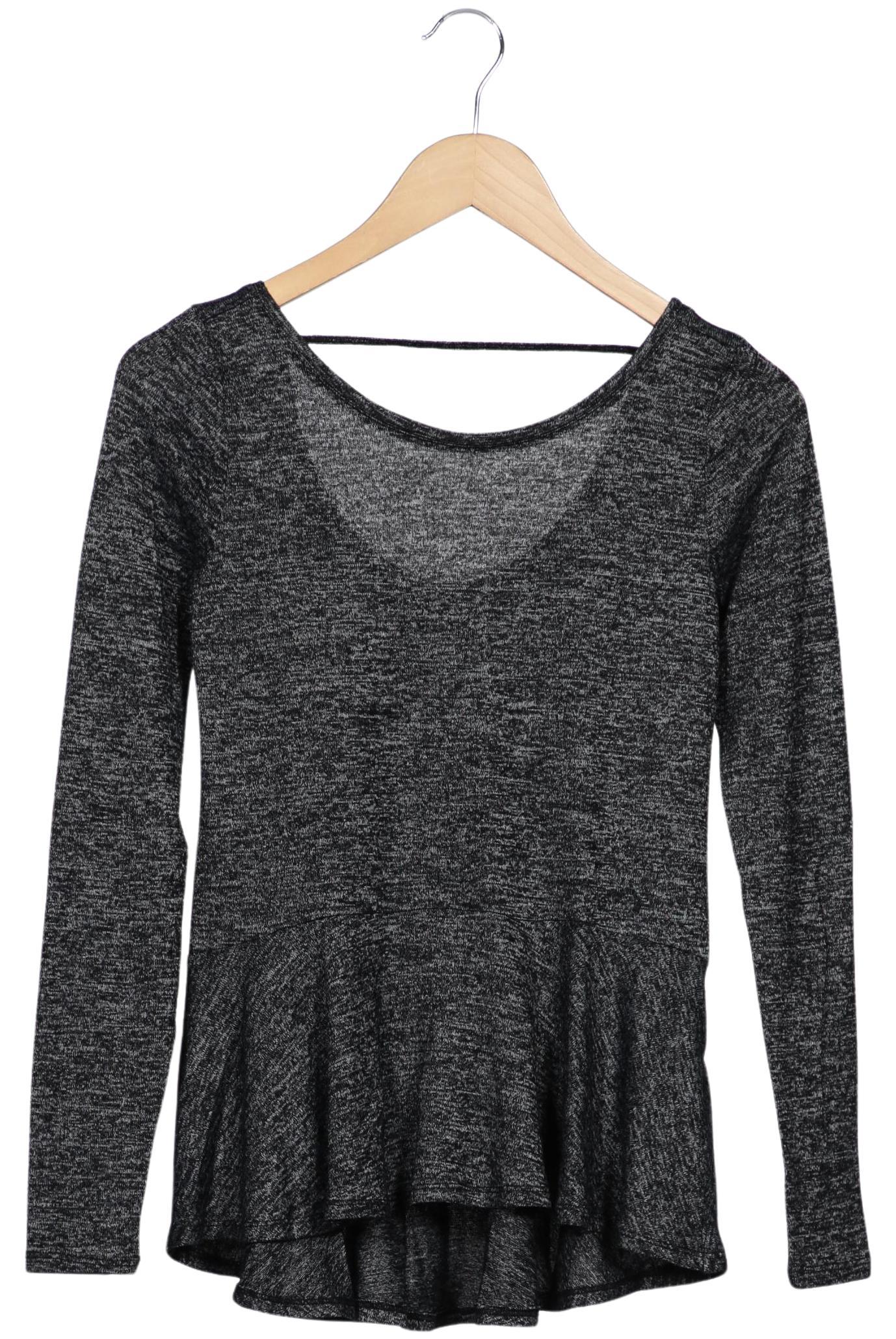 

Hollister Damen Langarmshirt, grau, Gr. 36