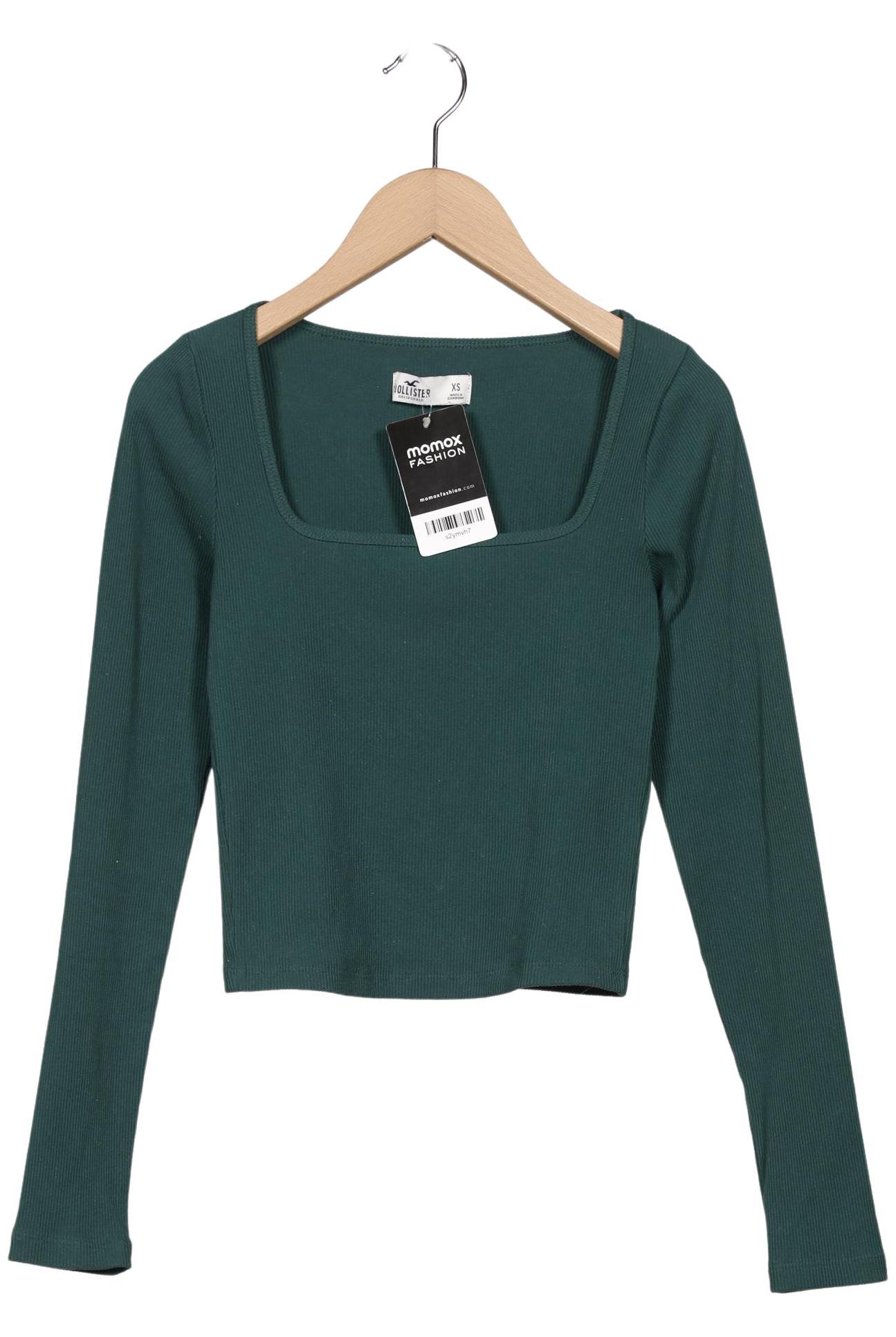 

Hollister Damen Langarmshirt, grün, Gr. 34