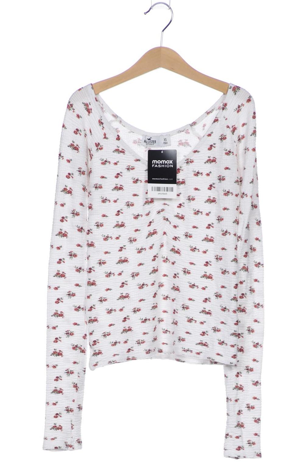 

Hollister Damen Langarmshirt, weiß, Gr. 34