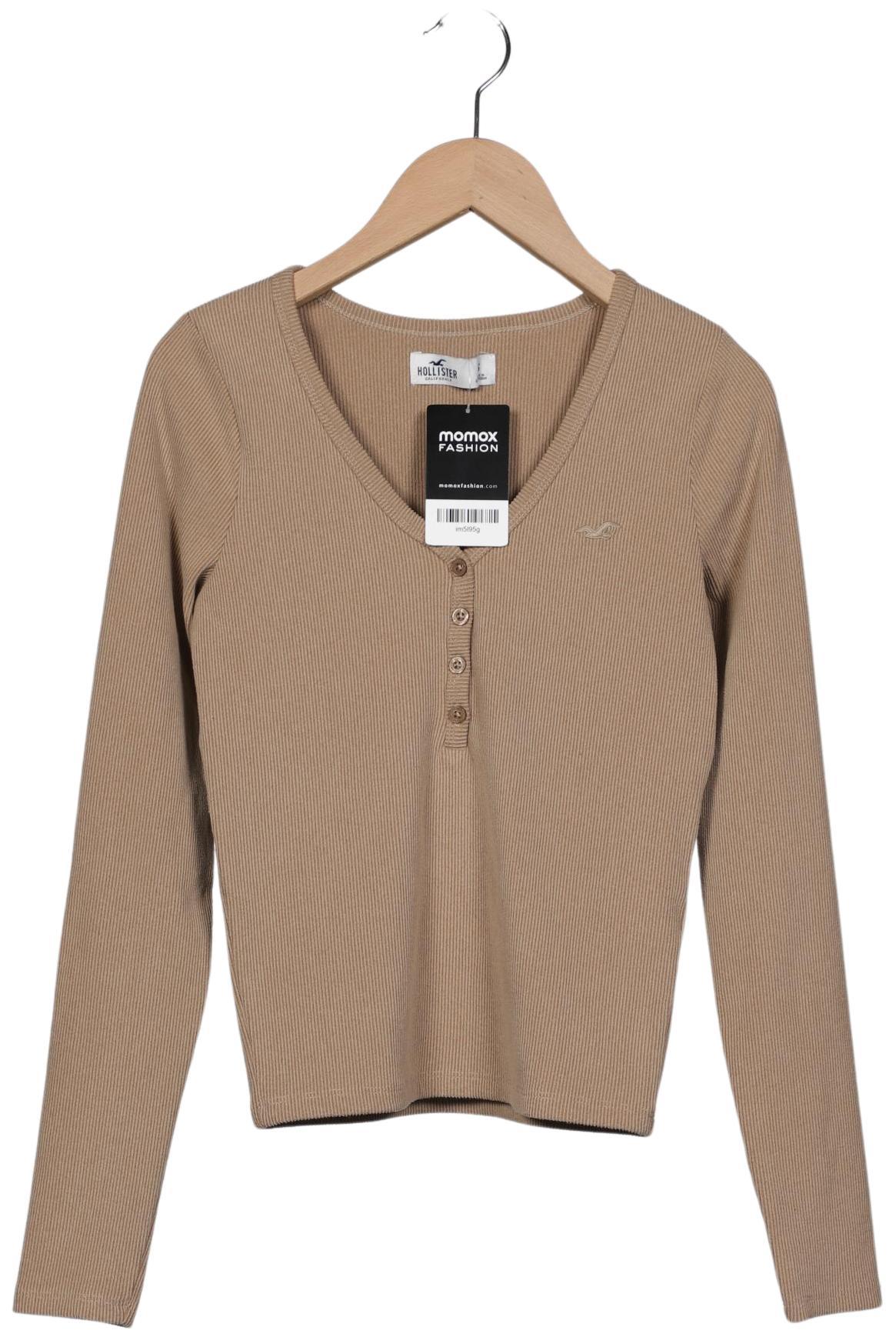 

Hollister Damen Langarmshirt, beige, Gr. 36