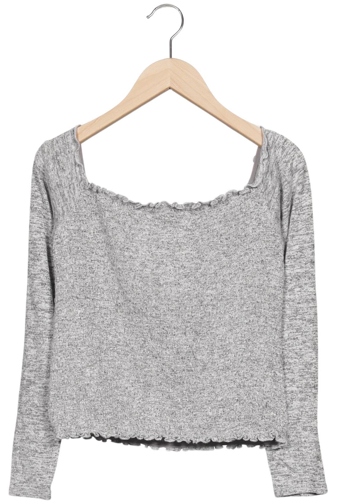 

Hollister Damen Langarmshirt, grau, Gr. 42