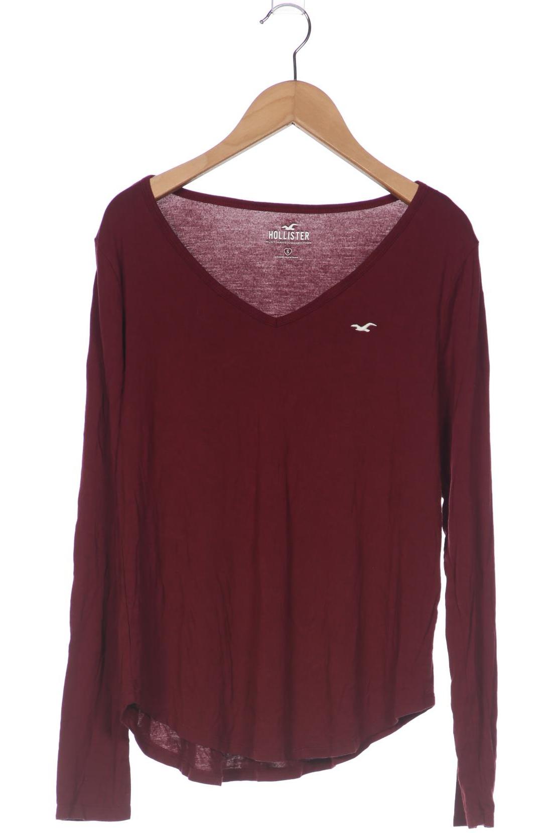 

Hollister Damen Langarmshirt, bordeaux, Gr. 36