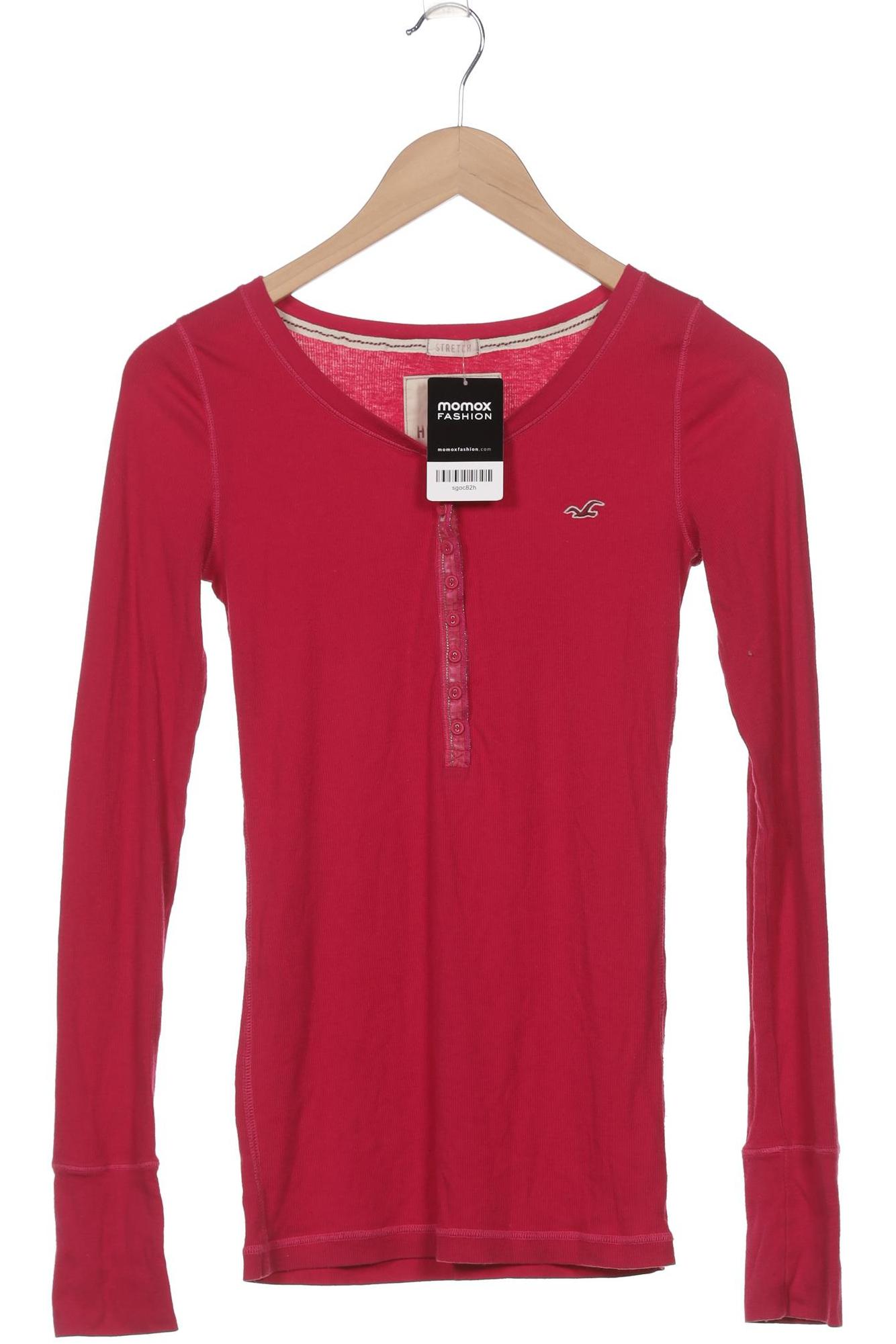 

Hollister Damen Langarmshirt, pink, Gr. 38