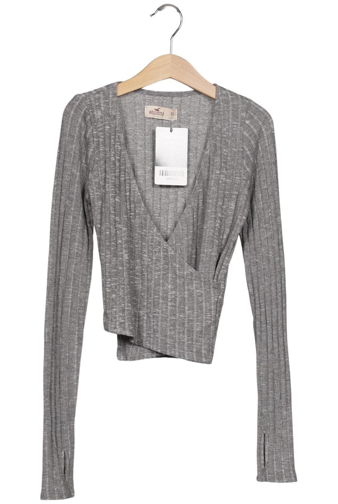 

Hollister Damen Langarmshirt, grau, Gr. 34