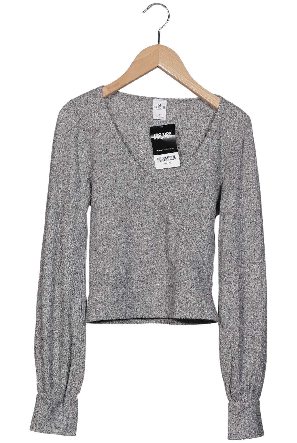 

Hollister Damen Langarmshirt, grau, Gr. 36