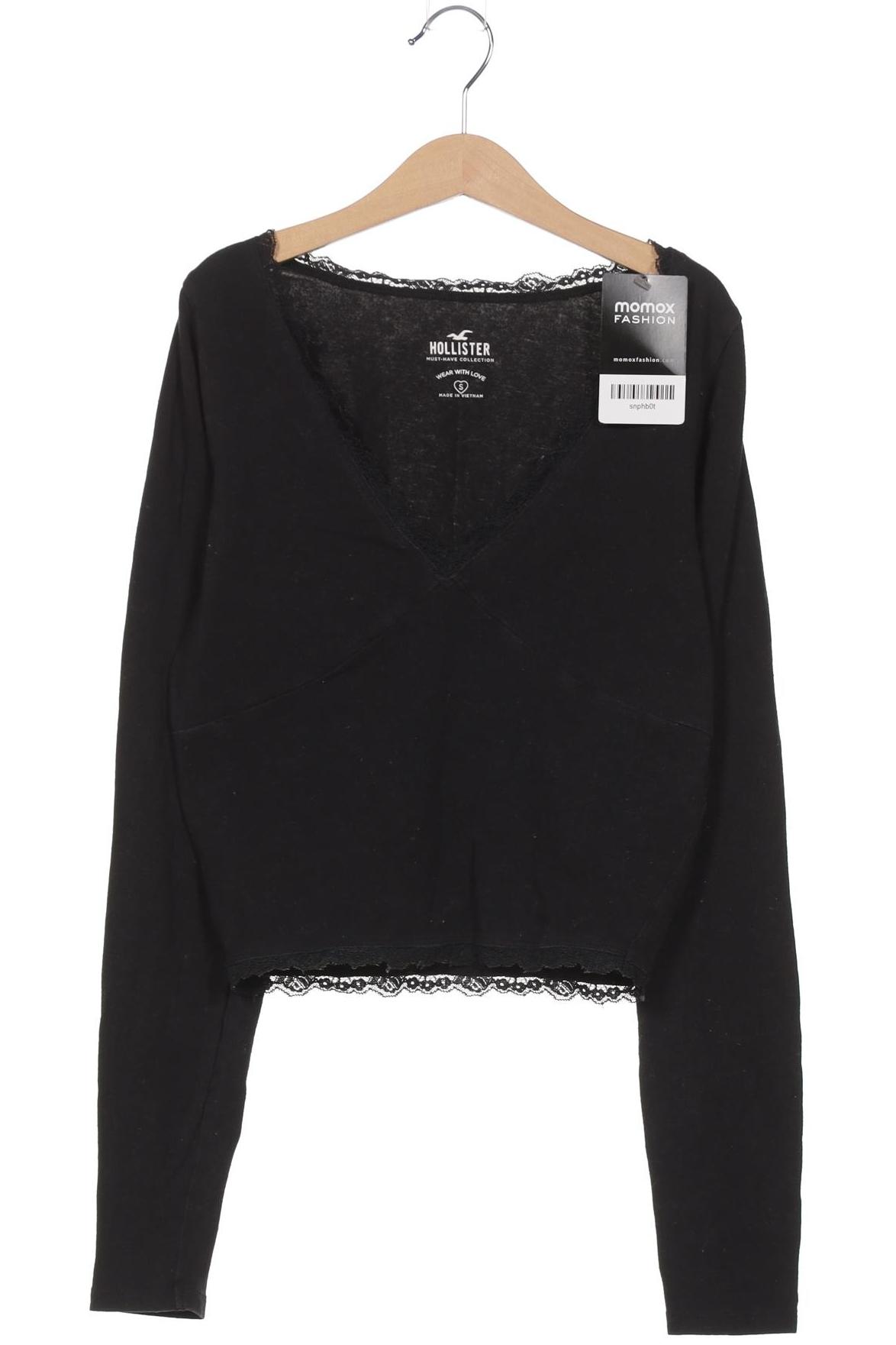 

Hollister Damen Langarmshirt, schwarz, Gr. 36