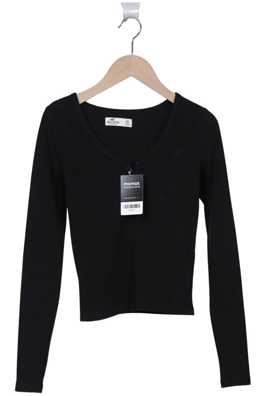 

Hollister Damen Langarmshirt, schwarz, Gr. 34