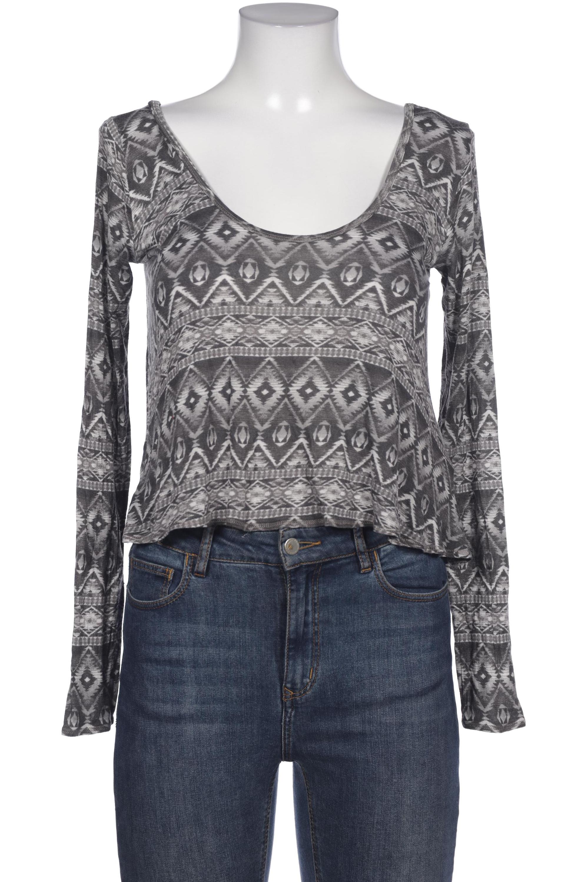 

Hollister Damen Langarmshirt, grau, Gr. 36