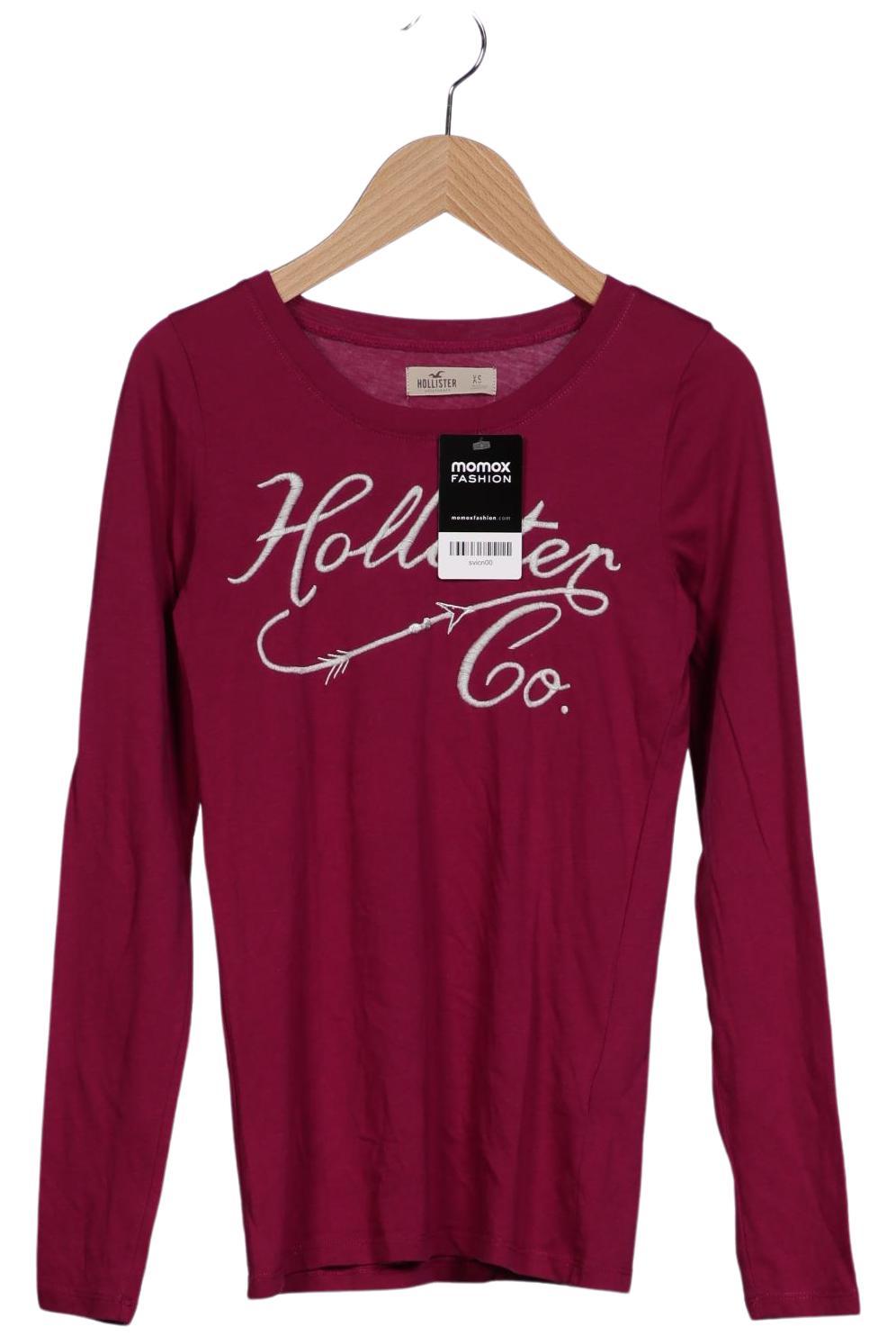 

Hollister Damen Langarmshirt, bordeaux, Gr. 34