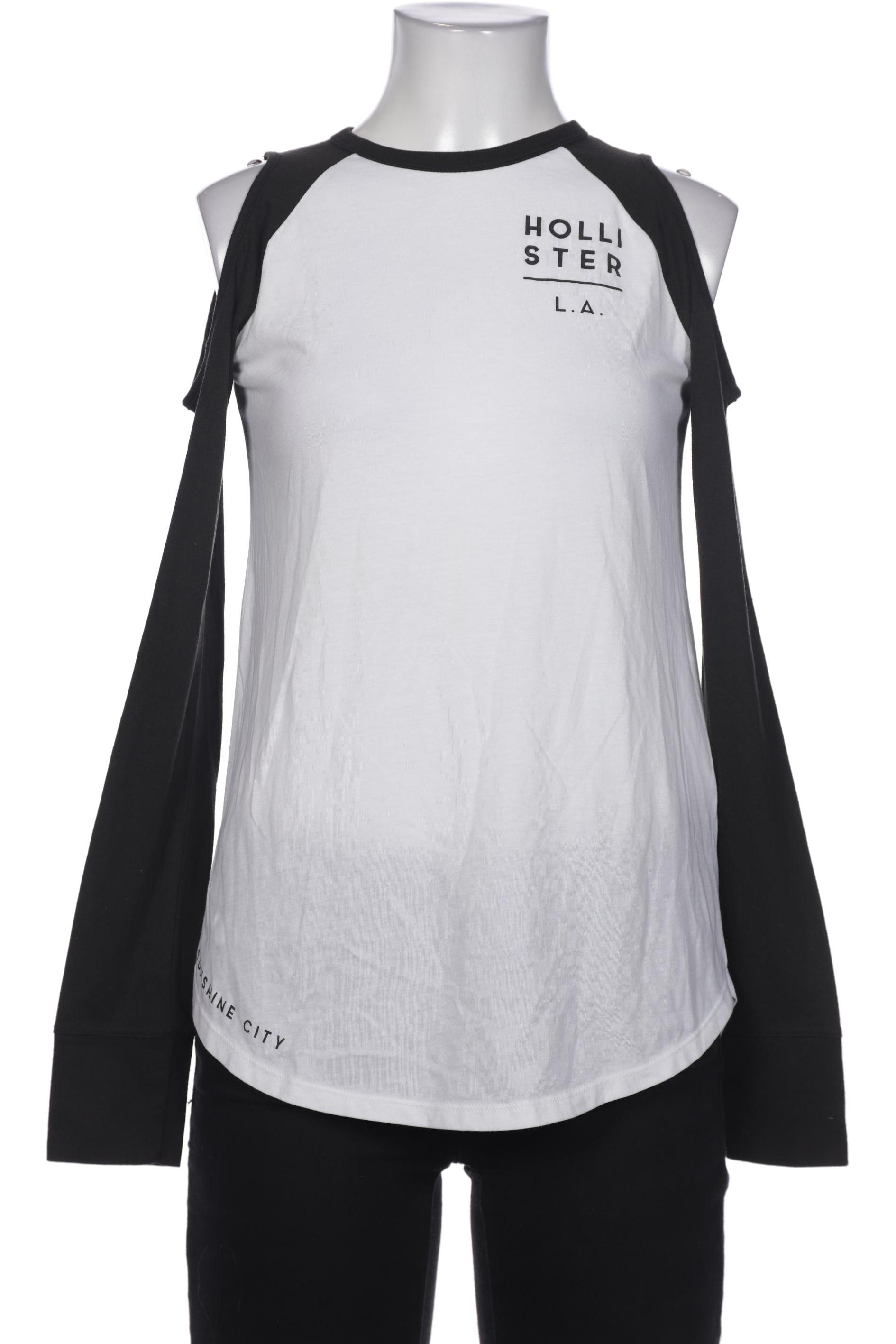 

Hollister Damen Langarmshirt, weiß, Gr. 34