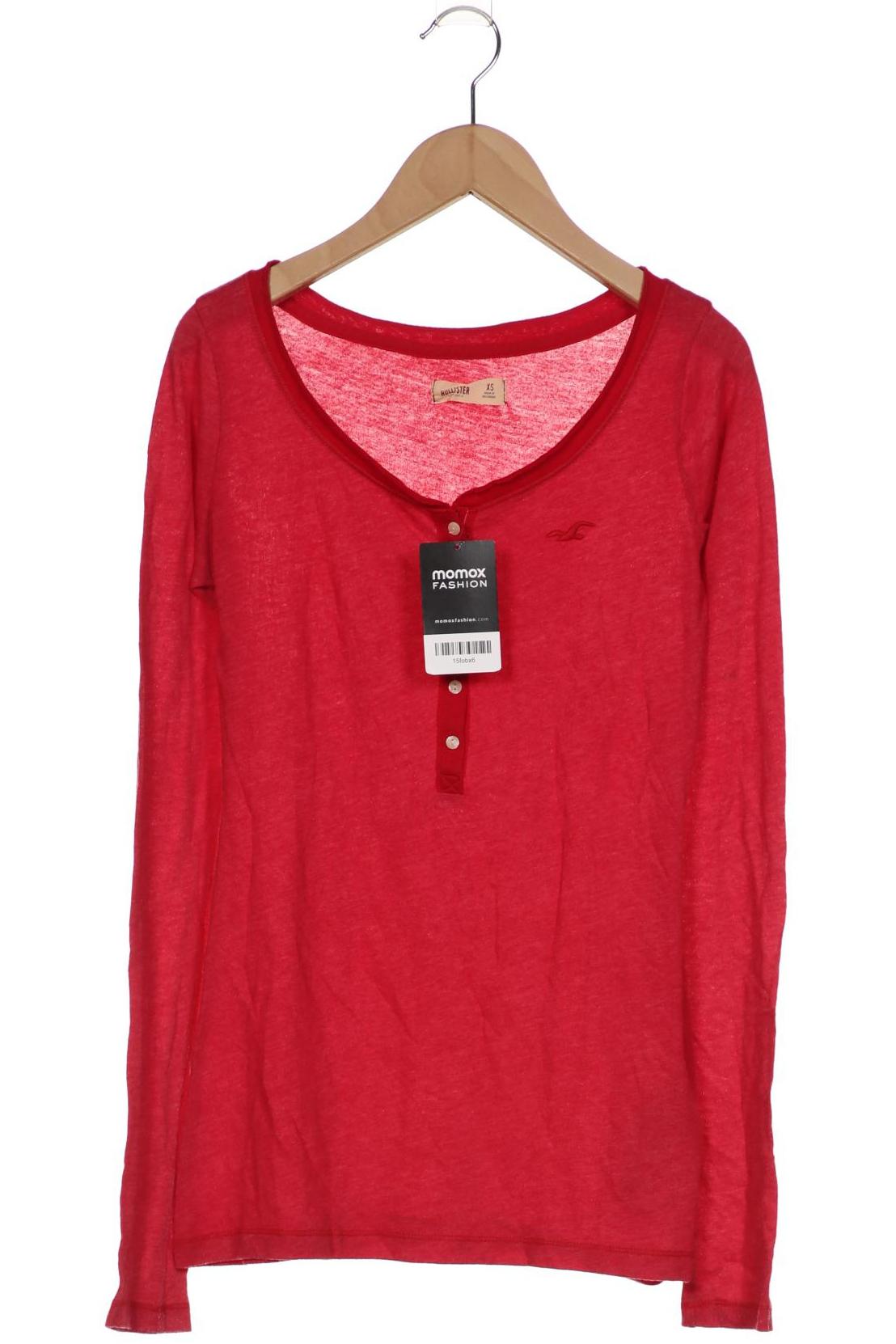 

Hollister Damen Langarmshirt, rot, Gr. 34