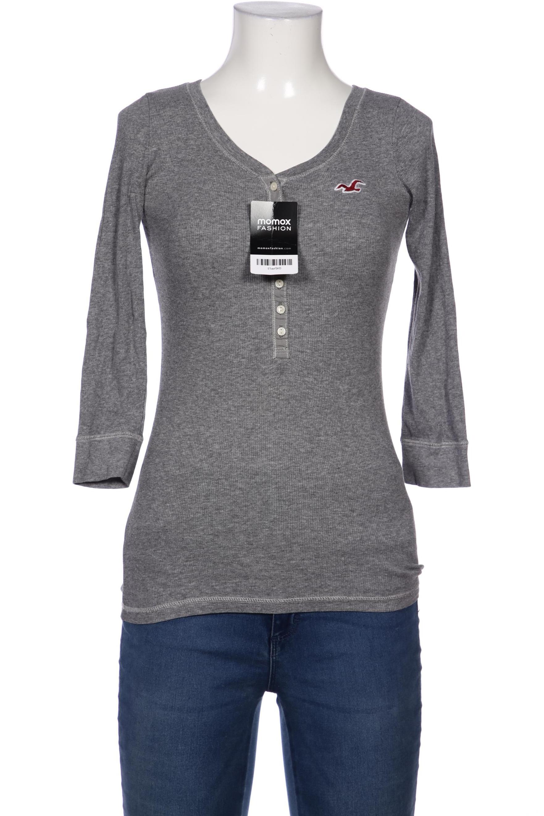 

Hollister Damen Langarmshirt, grau