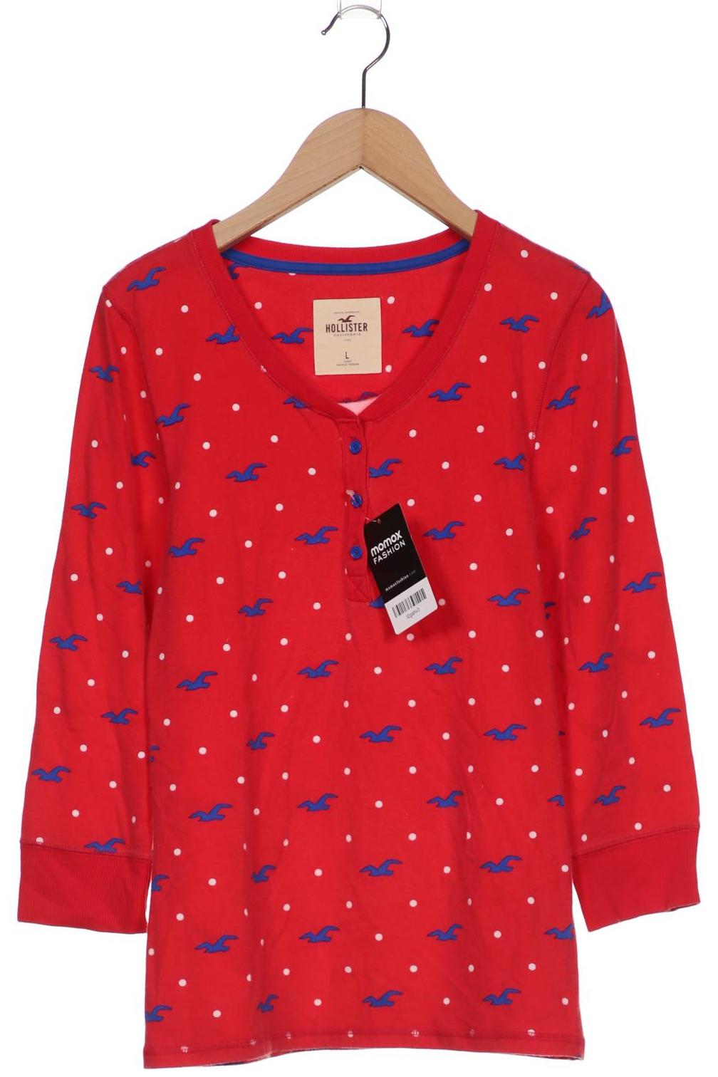 

Hollister Damen Langarmshirt, rot