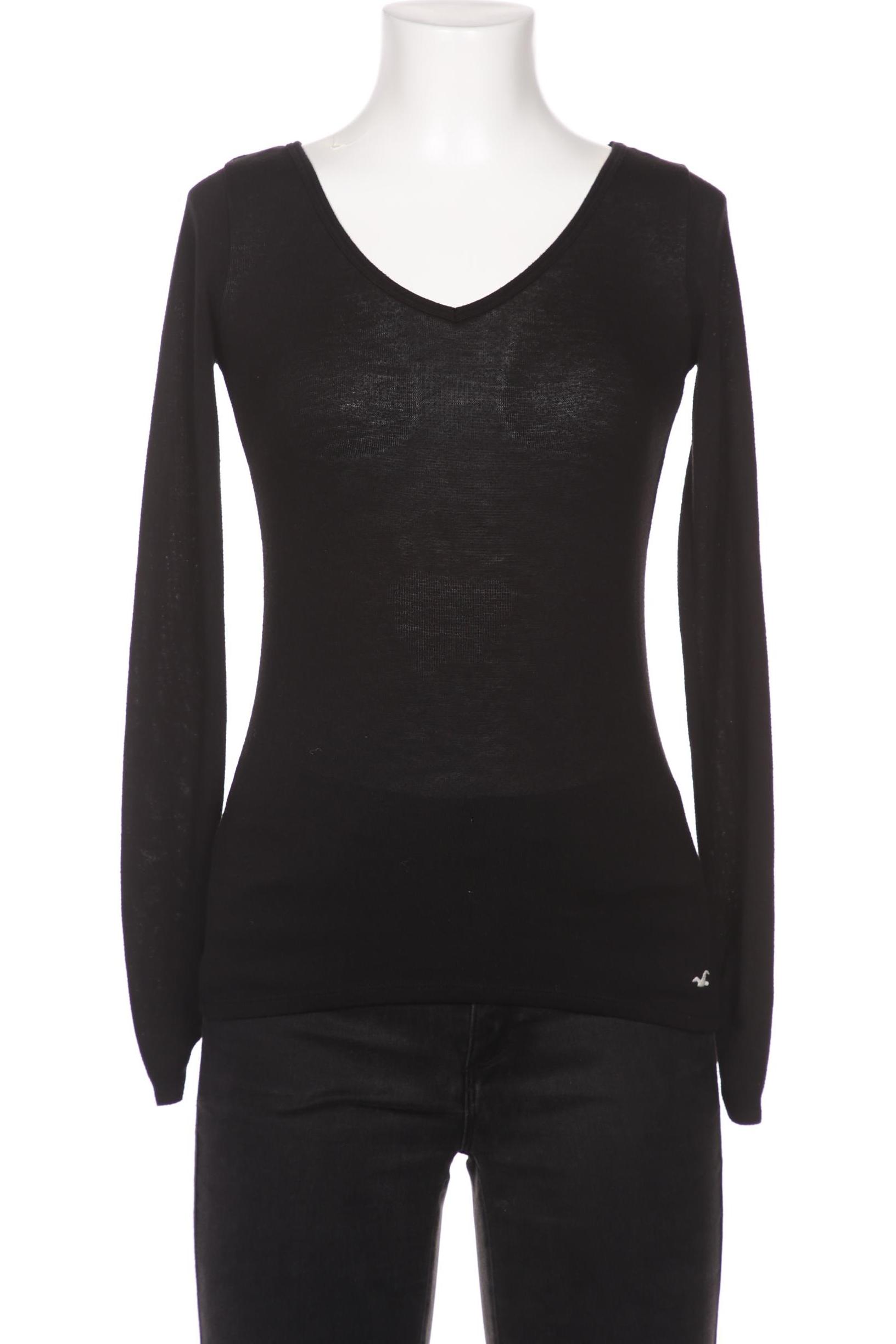 

Hollister Damen Langarmshirt, schwarz, Gr. 34