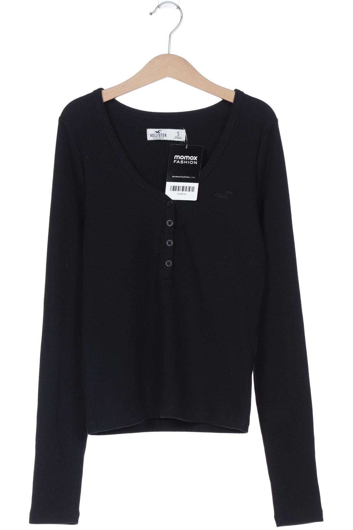 

Hollister Damen Langarmshirt, schwarz, Gr. 36