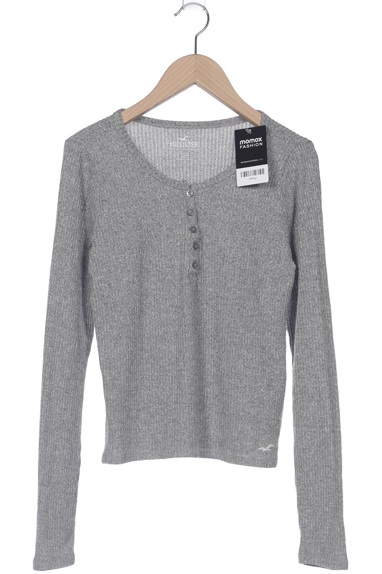 

Hollister Damen Langarmshirt, grau, Gr. 38