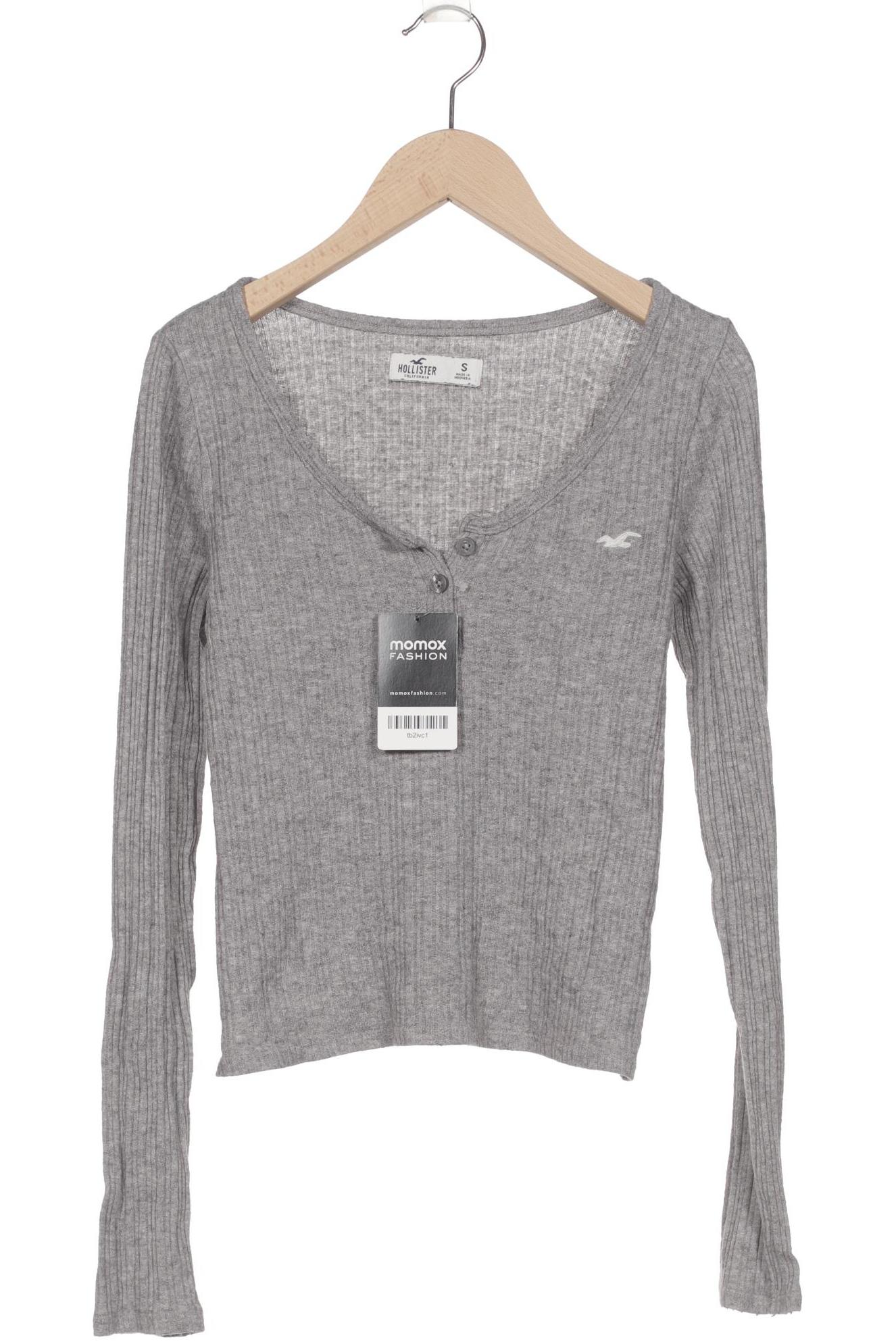 

Hollister Damen Langarmshirt, grau, Gr. 36