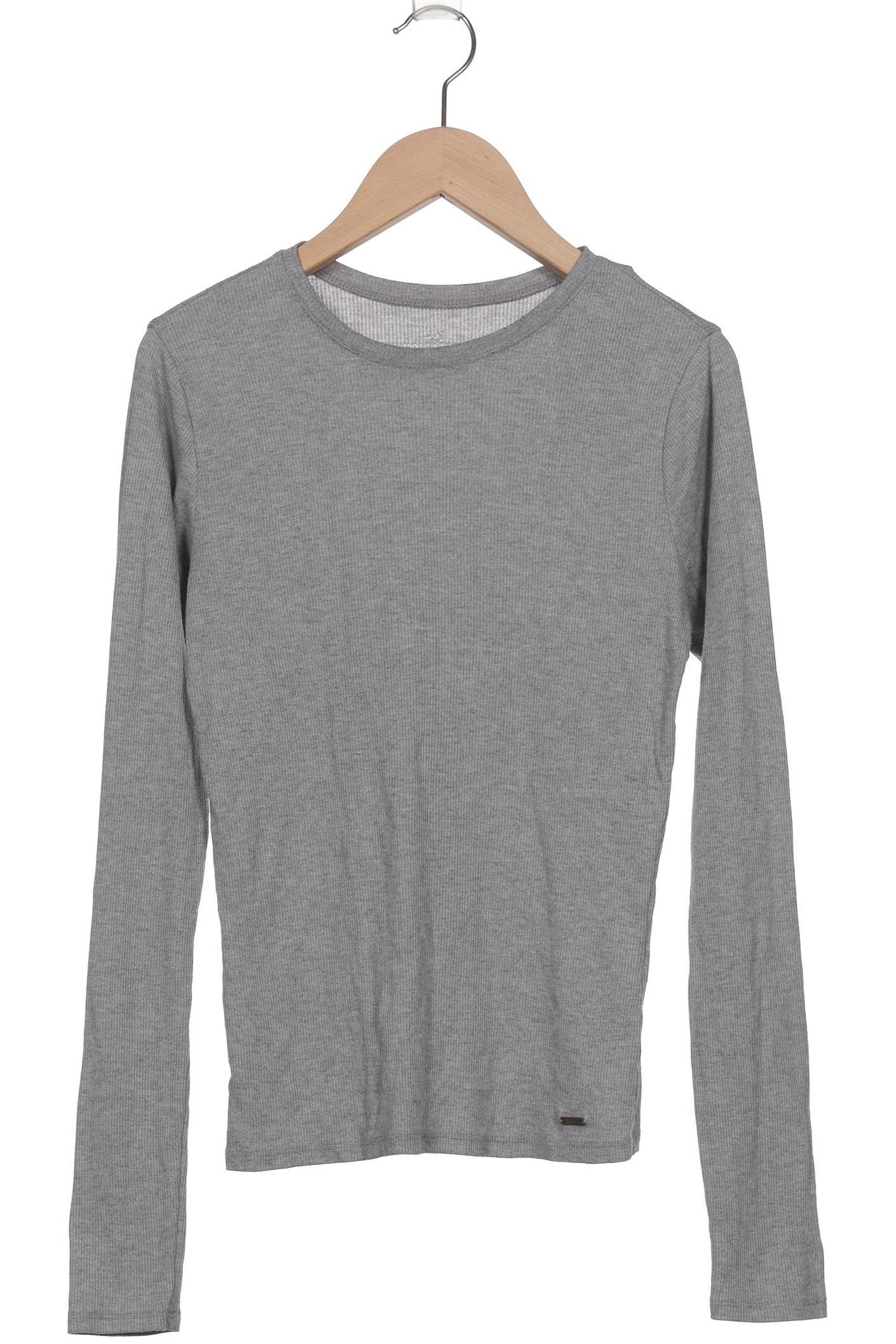 

Hollister Damen Langarmshirt, grau, Gr. 36