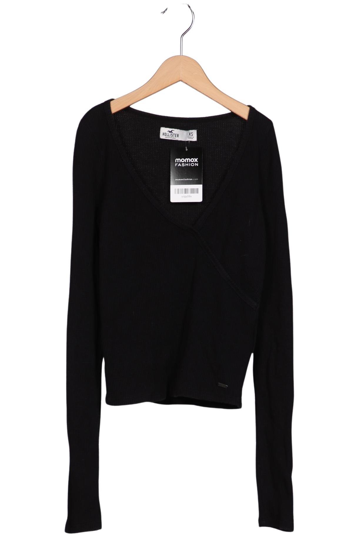 

Hollister Damen Langarmshirt, schwarz, Gr. 34