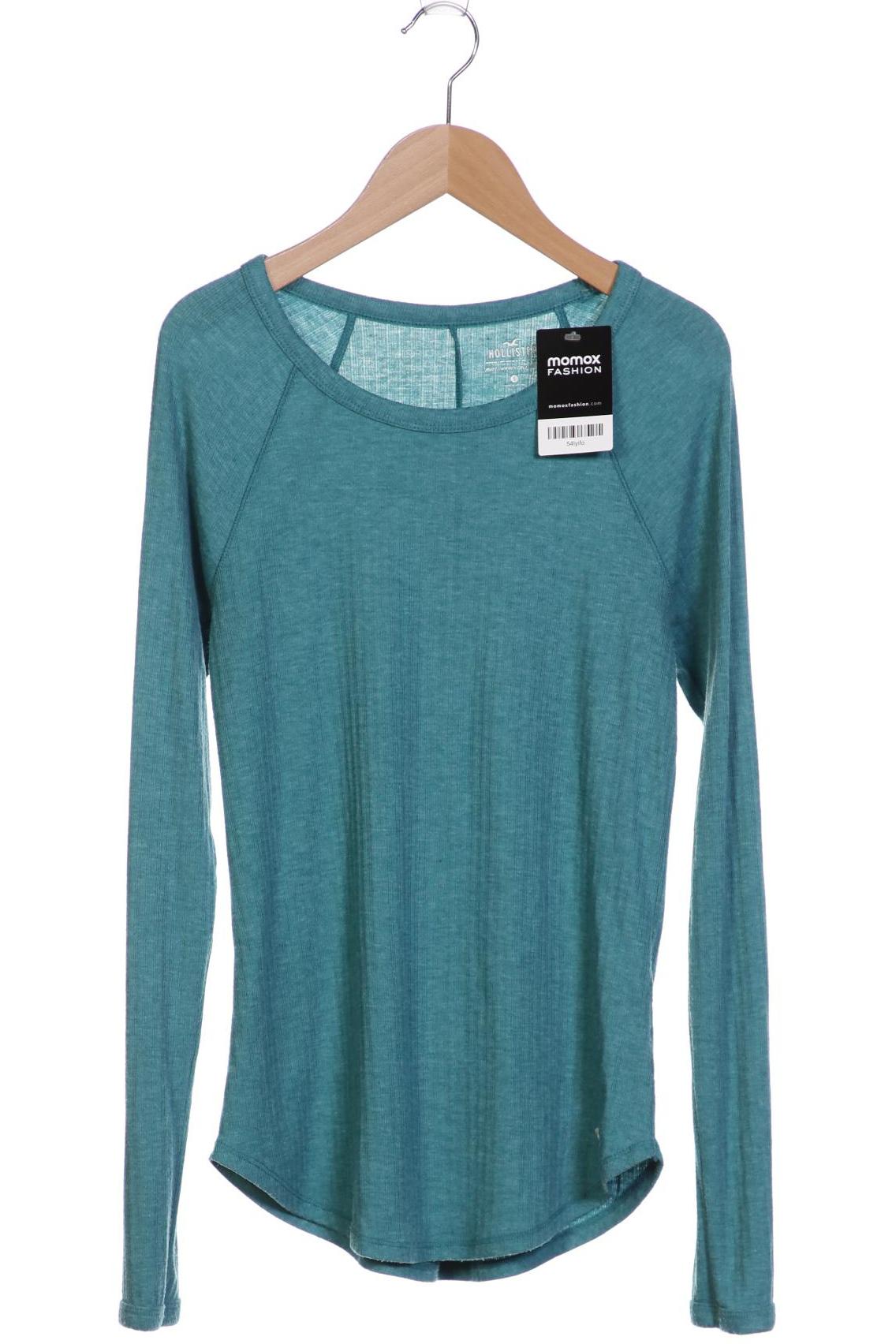 

Hollister Damen Langarmshirt, türkis, Gr. 36