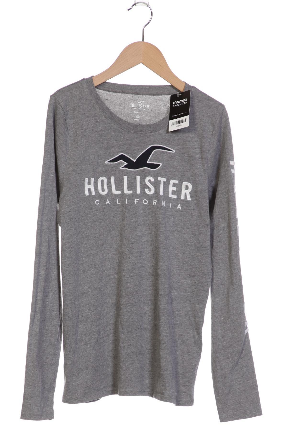 

Hollister Damen Langarmshirt, grau, Gr. 38