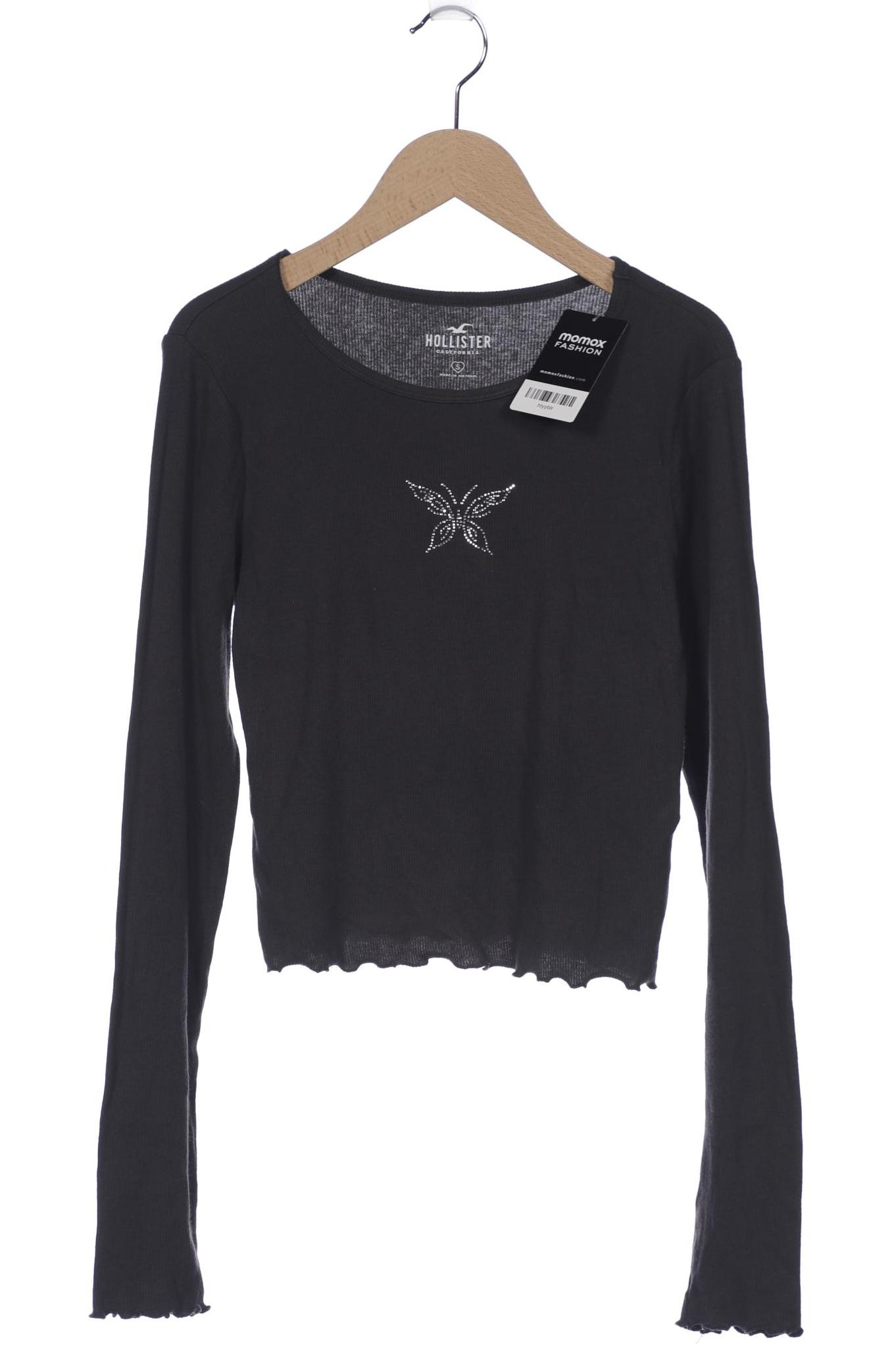 

Hollister Damen Langarmshirt, grau, Gr. 36
