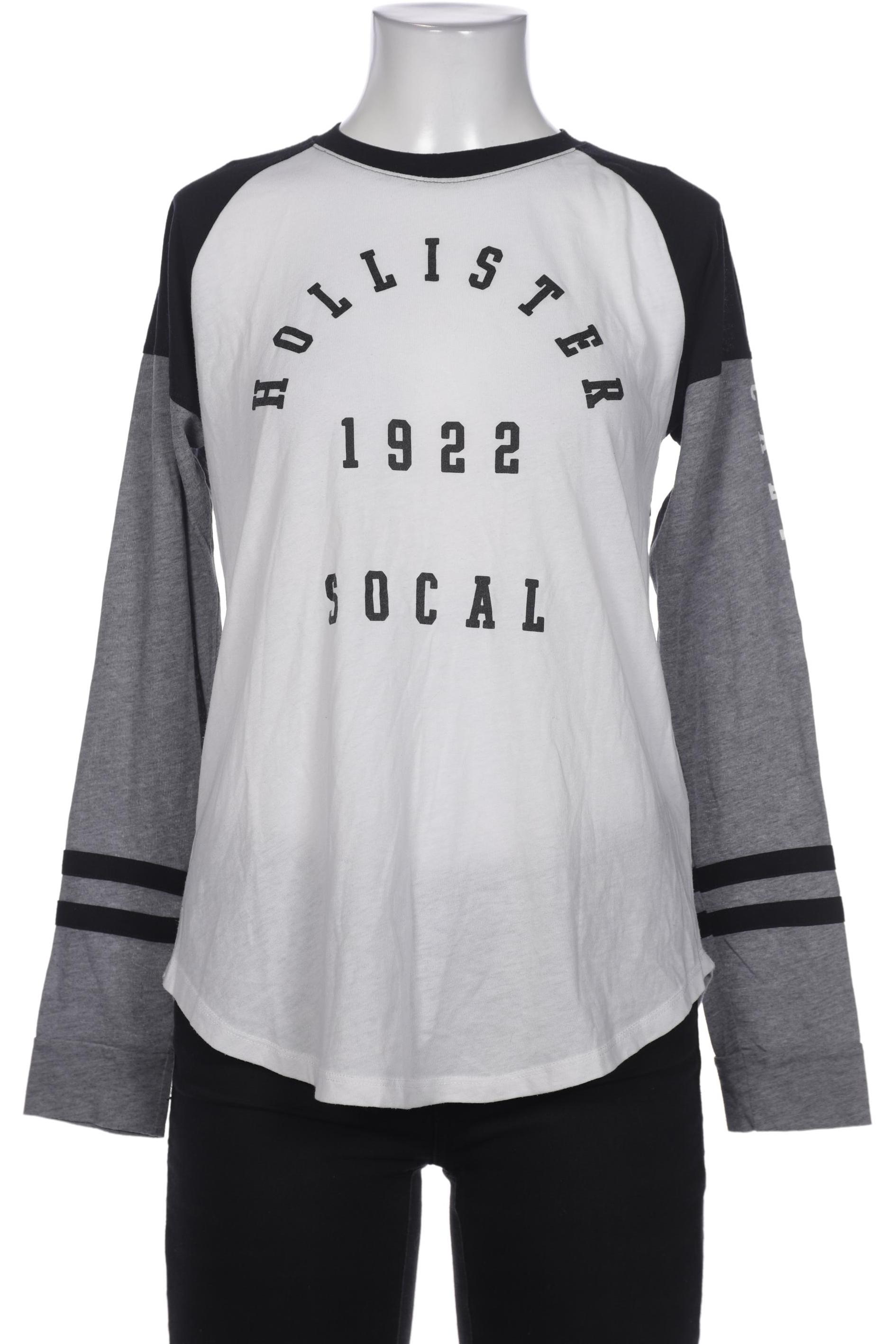 

Hollister Damen Langarmshirt, weiß, Gr. 34