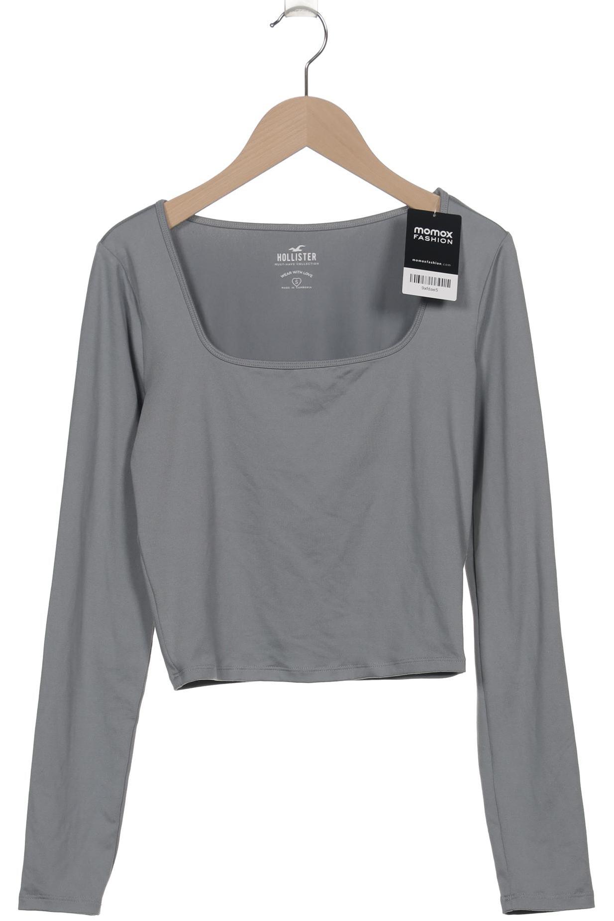 

Hollister Damen Langarmshirt, grau, Gr. 36