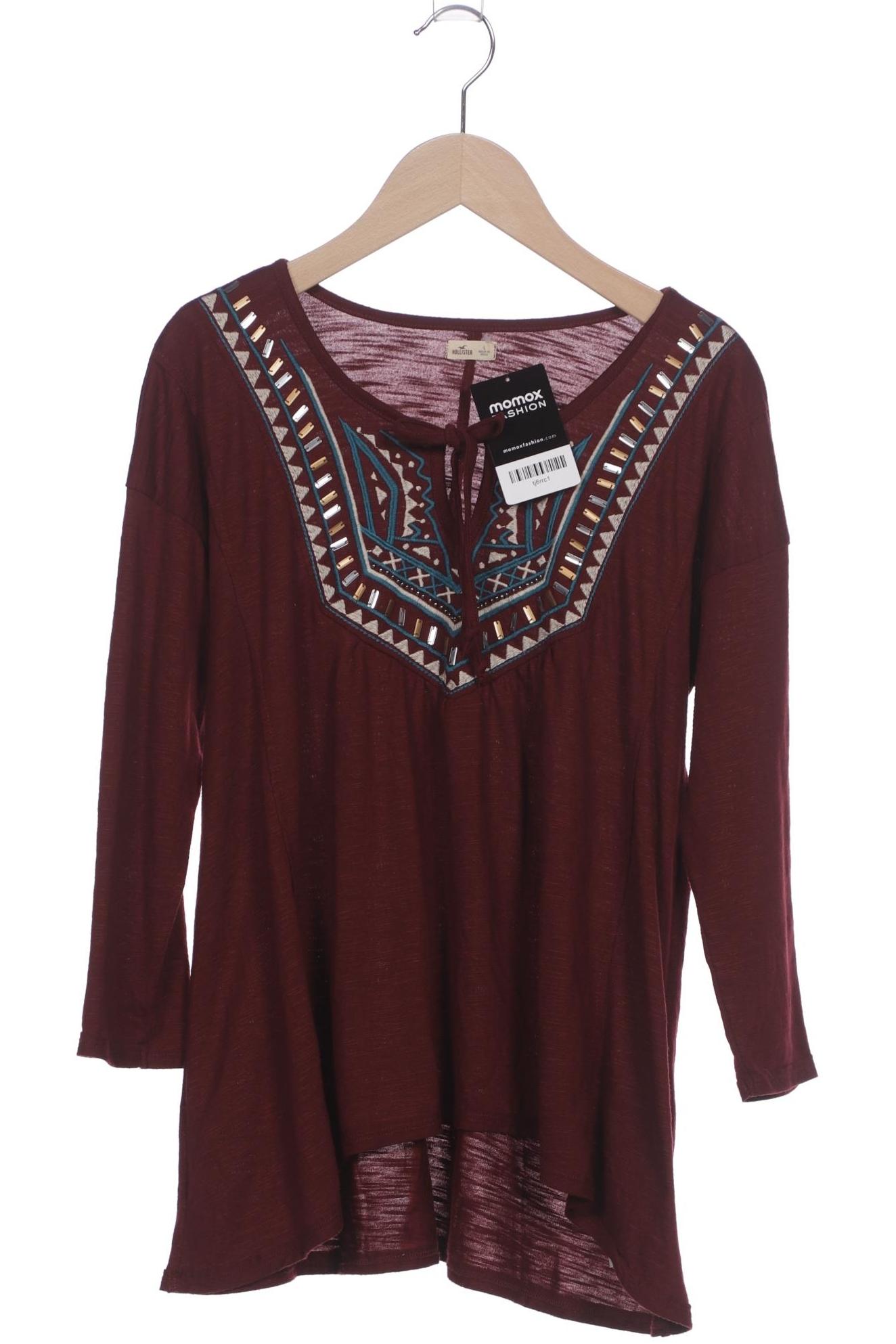 

Hollister Damen Langarmshirt, bordeaux, Gr. 42