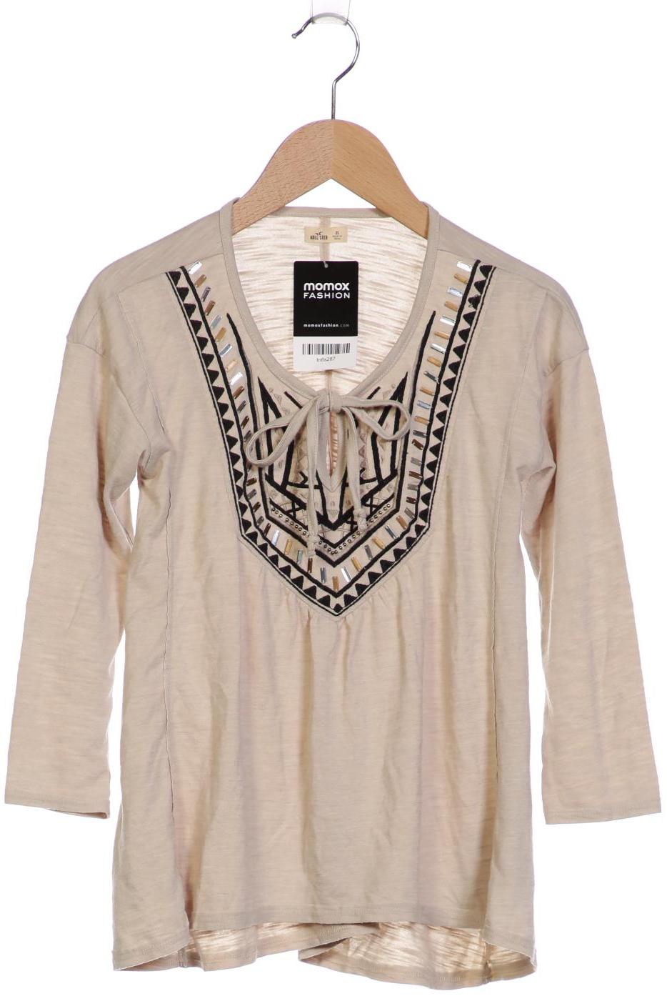 

Hollister Damen Langarmshirt, beige, Gr. 34