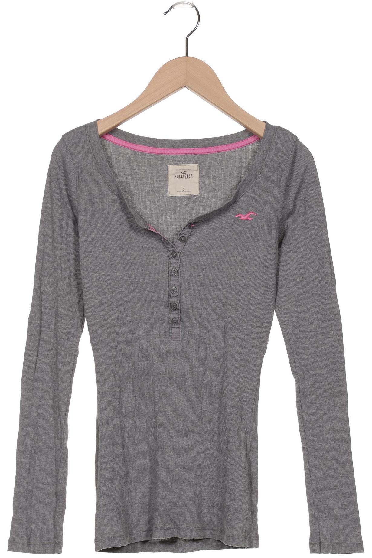 

Hollister Damen Langarmshirt, grau, Gr. 36