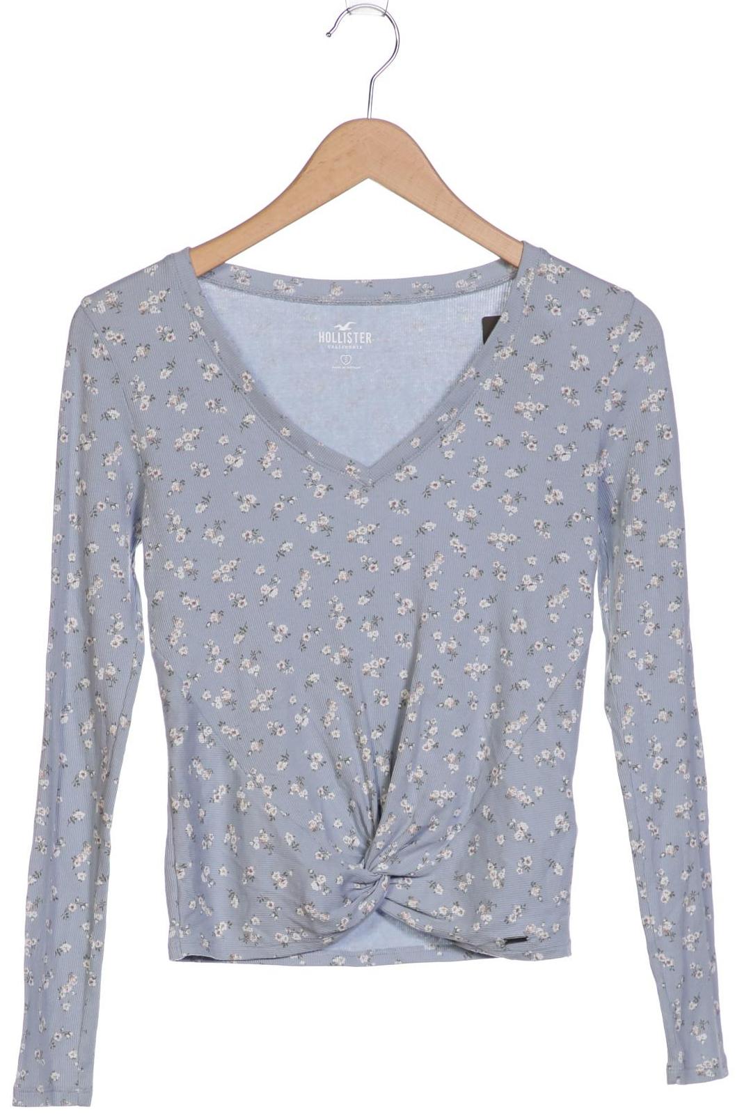 

Hollister Damen Langarmshirt, hellblau, Gr. 36