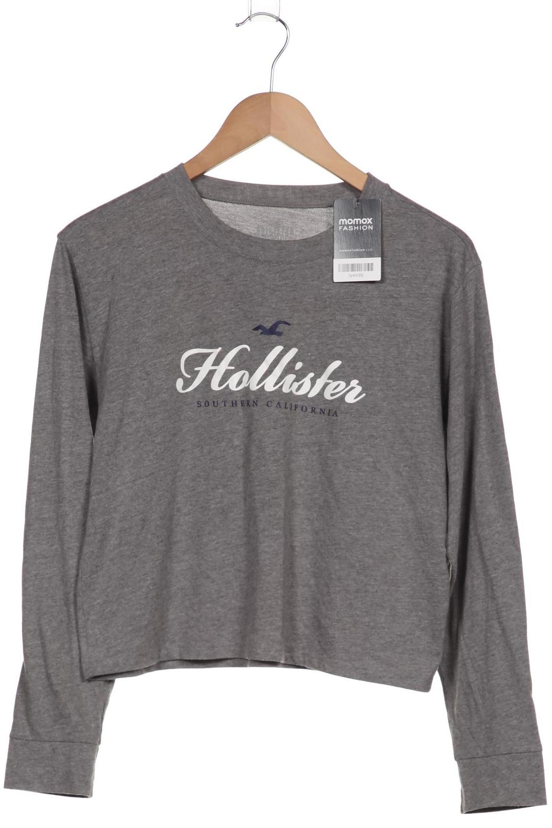 

Hollister Damen Langarmshirt, grau, Gr. 36