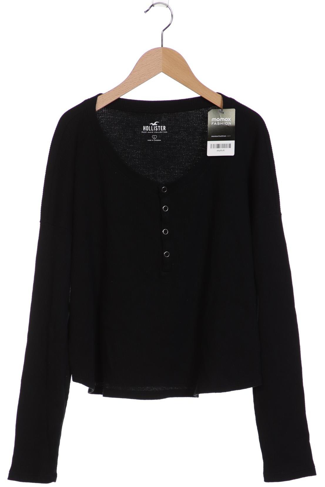 

Hollister Damen Langarmshirt, schwarz, Gr. 42