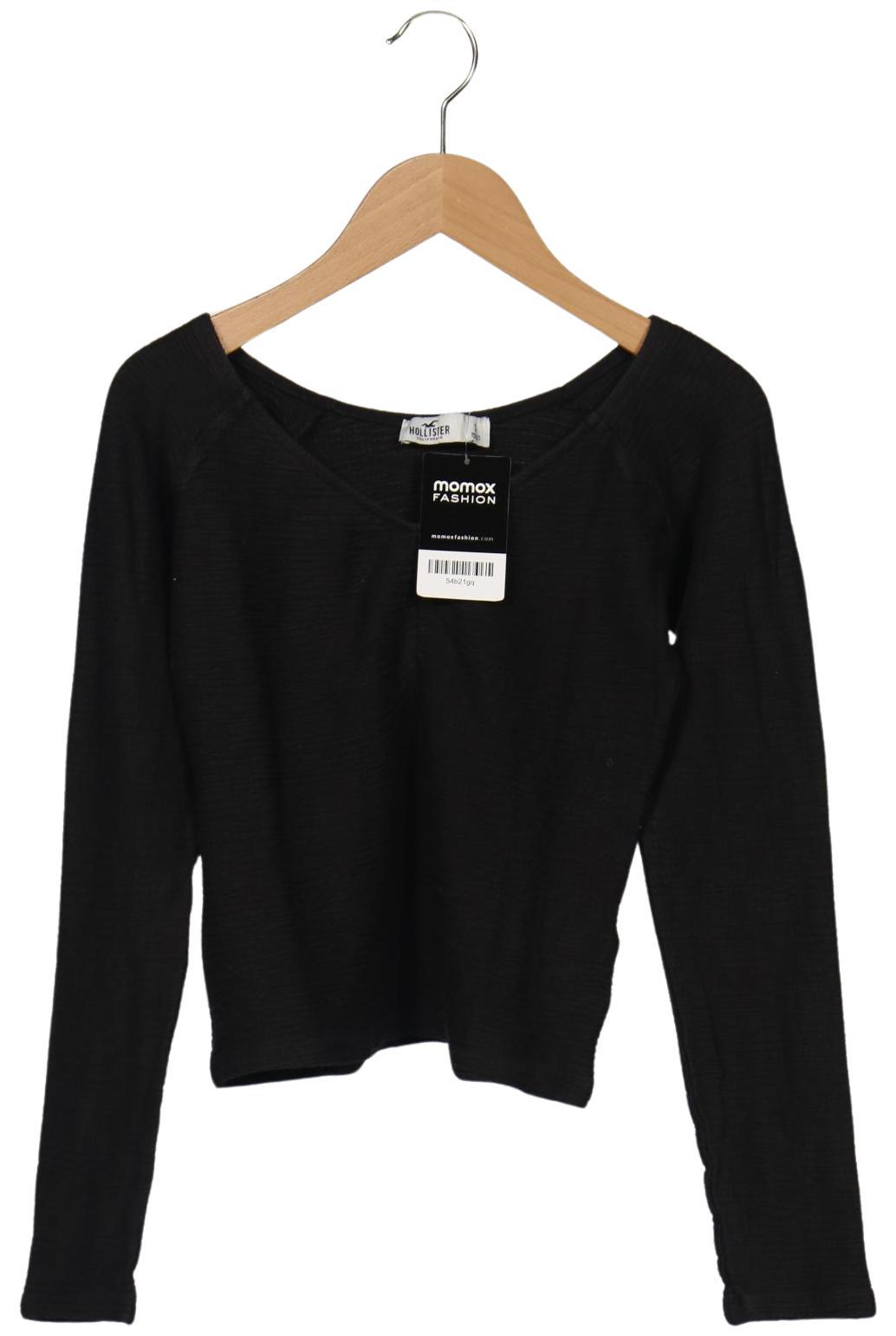 

Hollister Damen Langarmshirt, schwarz, Gr. 36