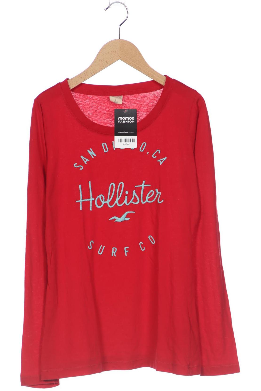 

Hollister Damen Langarmshirt, rot, Gr. 42